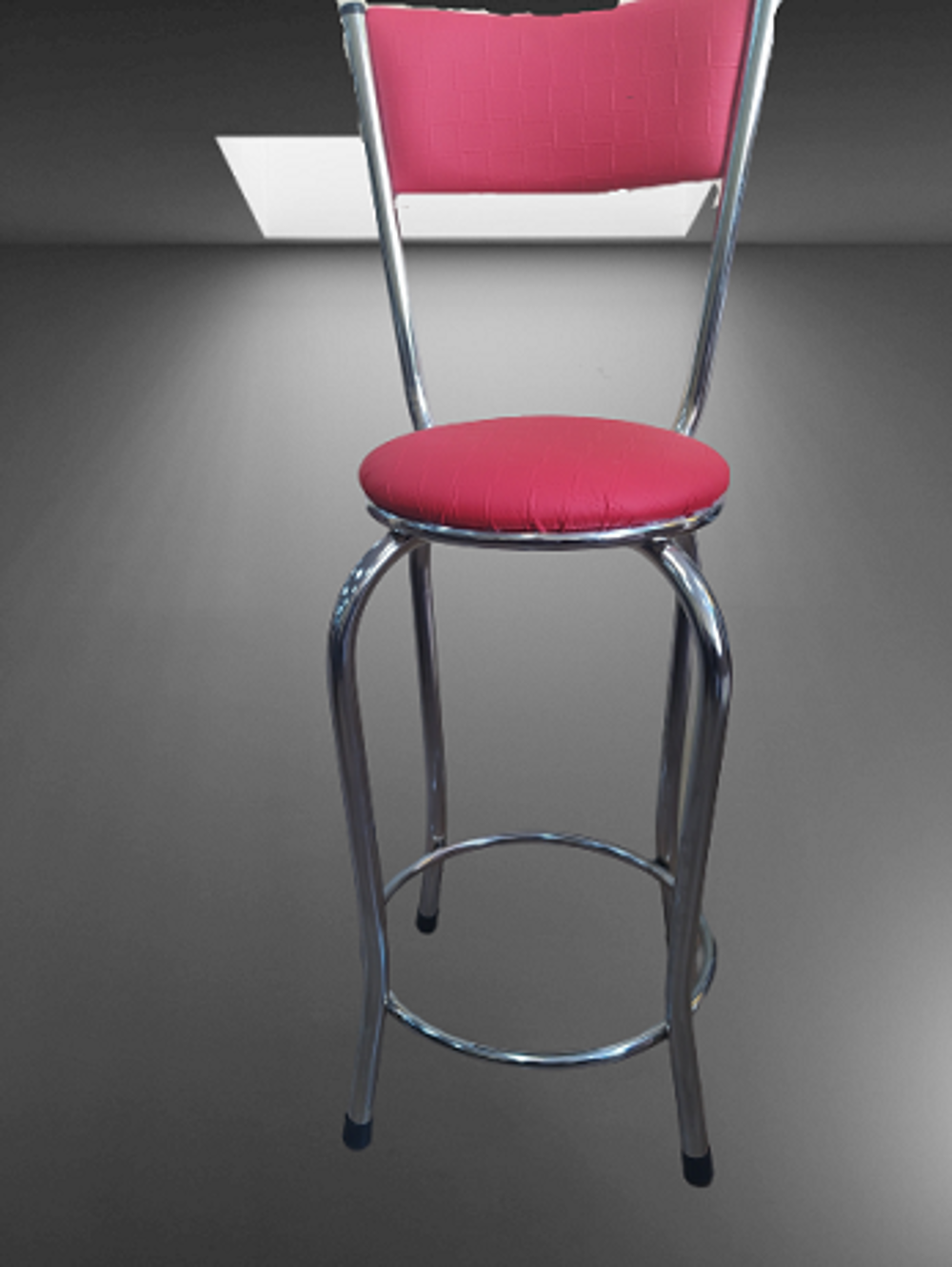 Sandalye ST 14565 BAR Yüksek Pembe FUŞYA 1ad Metal Çelik nikelaj Sandalye ST 14565 BAR Yüksek Pembe FUŞYA 1ad Metal Çelik nikelaj