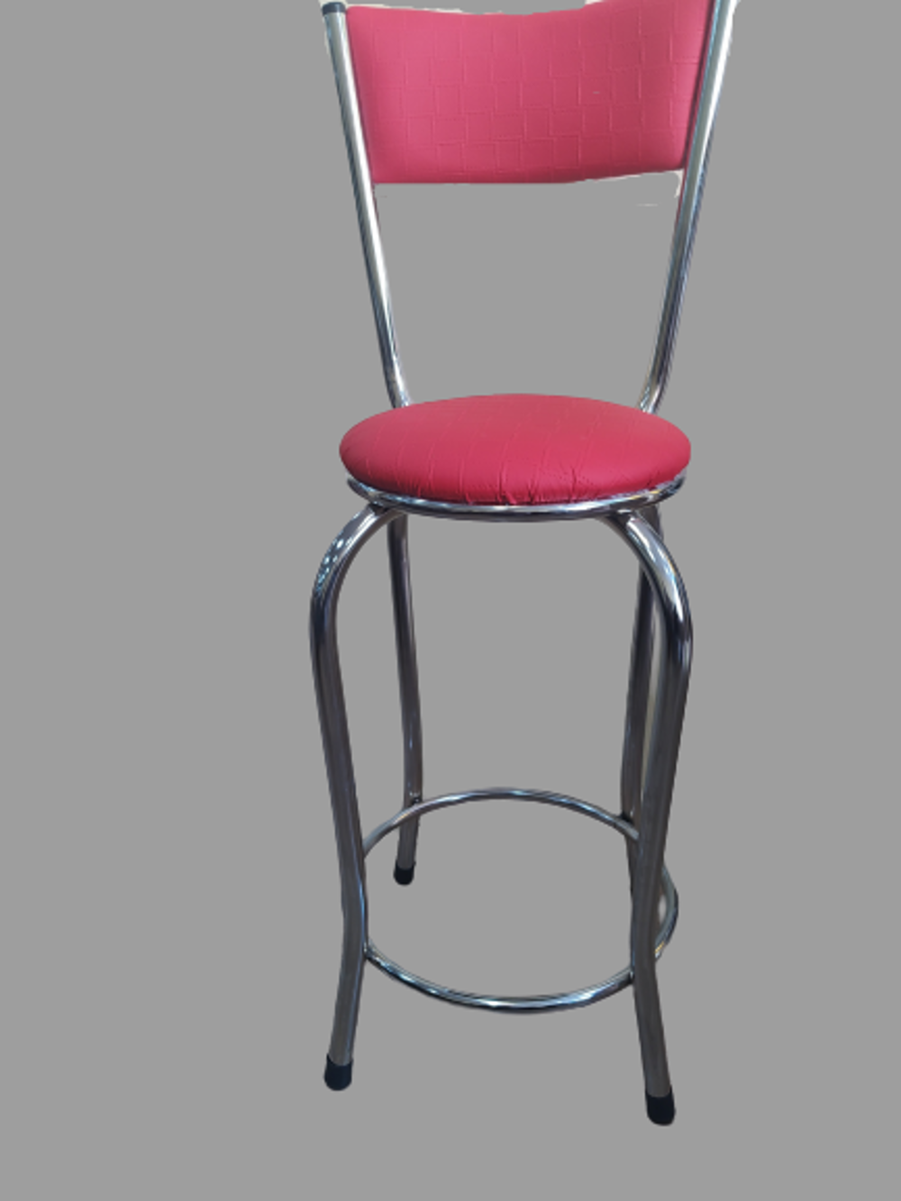 Sandalye ST 14565 BAR Yüksek Pembe FUŞYA 1ad Metal Çelik nikelaj Sandalye ST 14565 BAR Yüksek Pembe FUŞYA 1ad Metal Çelik nikelaj