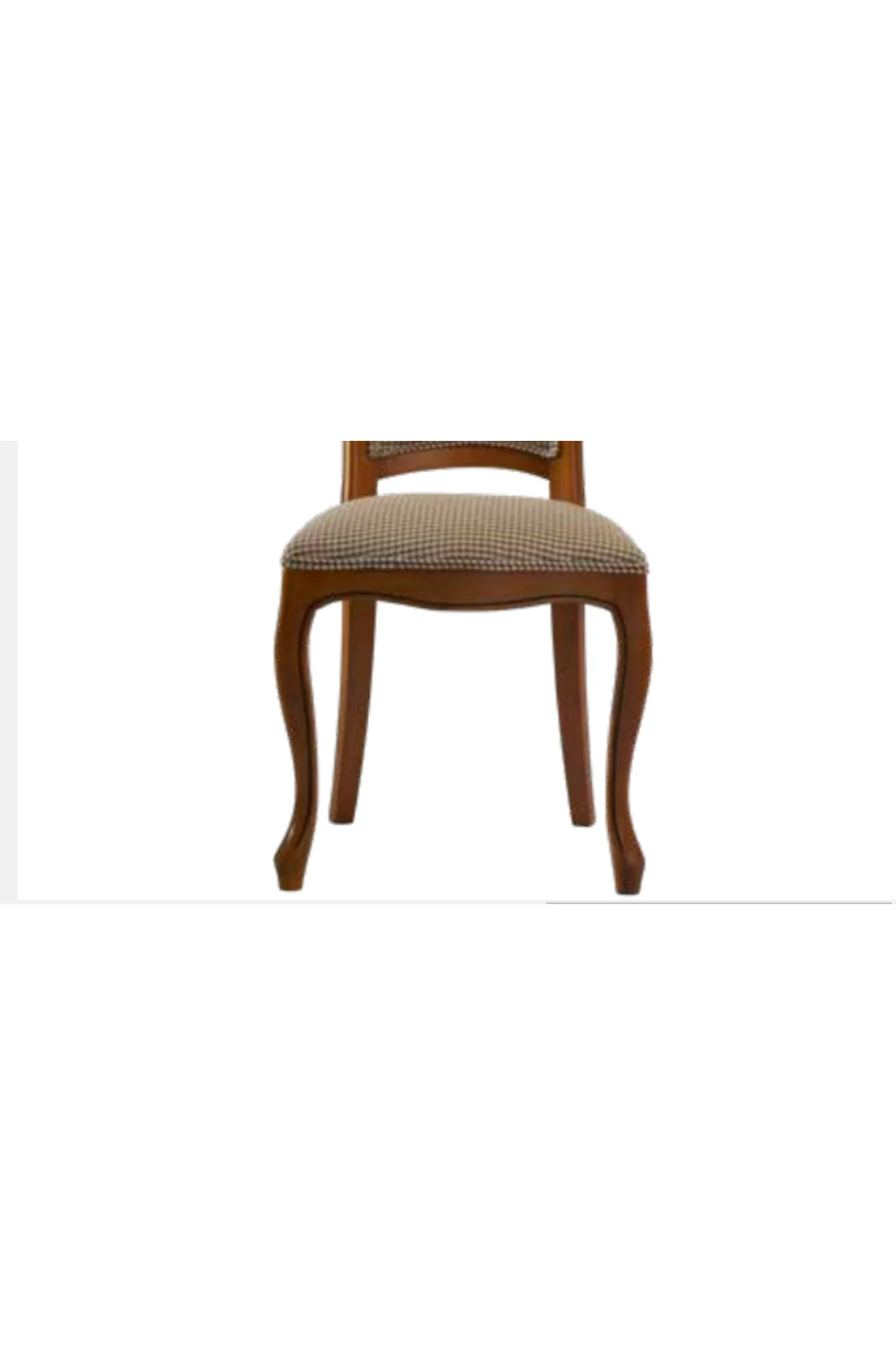 Sandalye ST 19762 Zus2139 Oval Sırtlık Model Kayın Çizgi Ayak PÜTİ Kareli Ceviz - Görsel 2