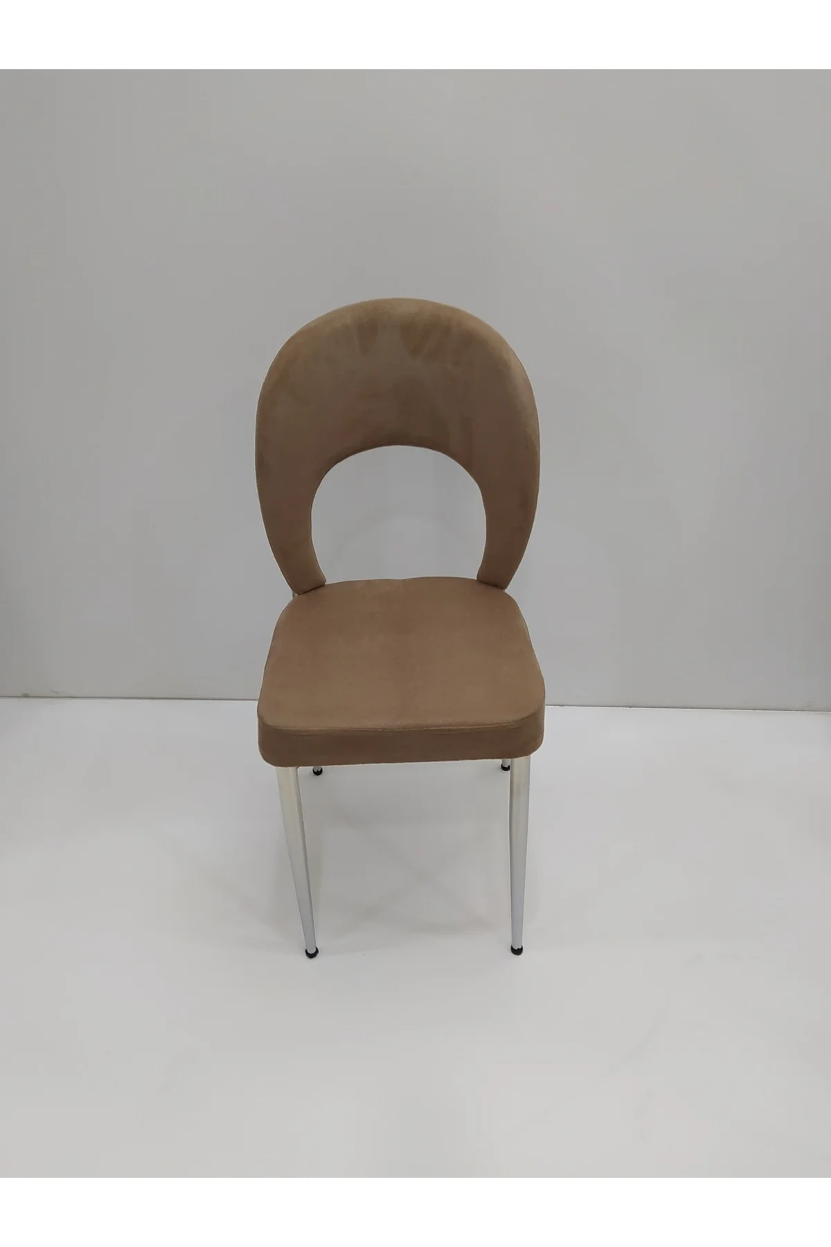 Sandalye ST Ay 17707 Model Metal Nikelaj Ayak 4Ad Ort Babyface kumaş El Yapım Sandalye ST Ay 17707 Model Metal Nikelaj Ayak 4Ad Ort Babyface kumaş El Yapım - Görsel 4