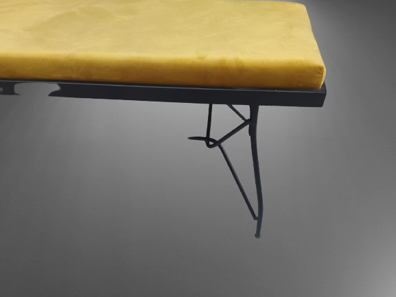 Sandalye ST BENC PENYEZ Klasik Model Metal Siyah fırın Siyah Boya