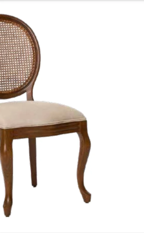 Sandalye ST Zus 2156 19755 MADALYON HASIR Kayın Ayak Parlak Ceviz