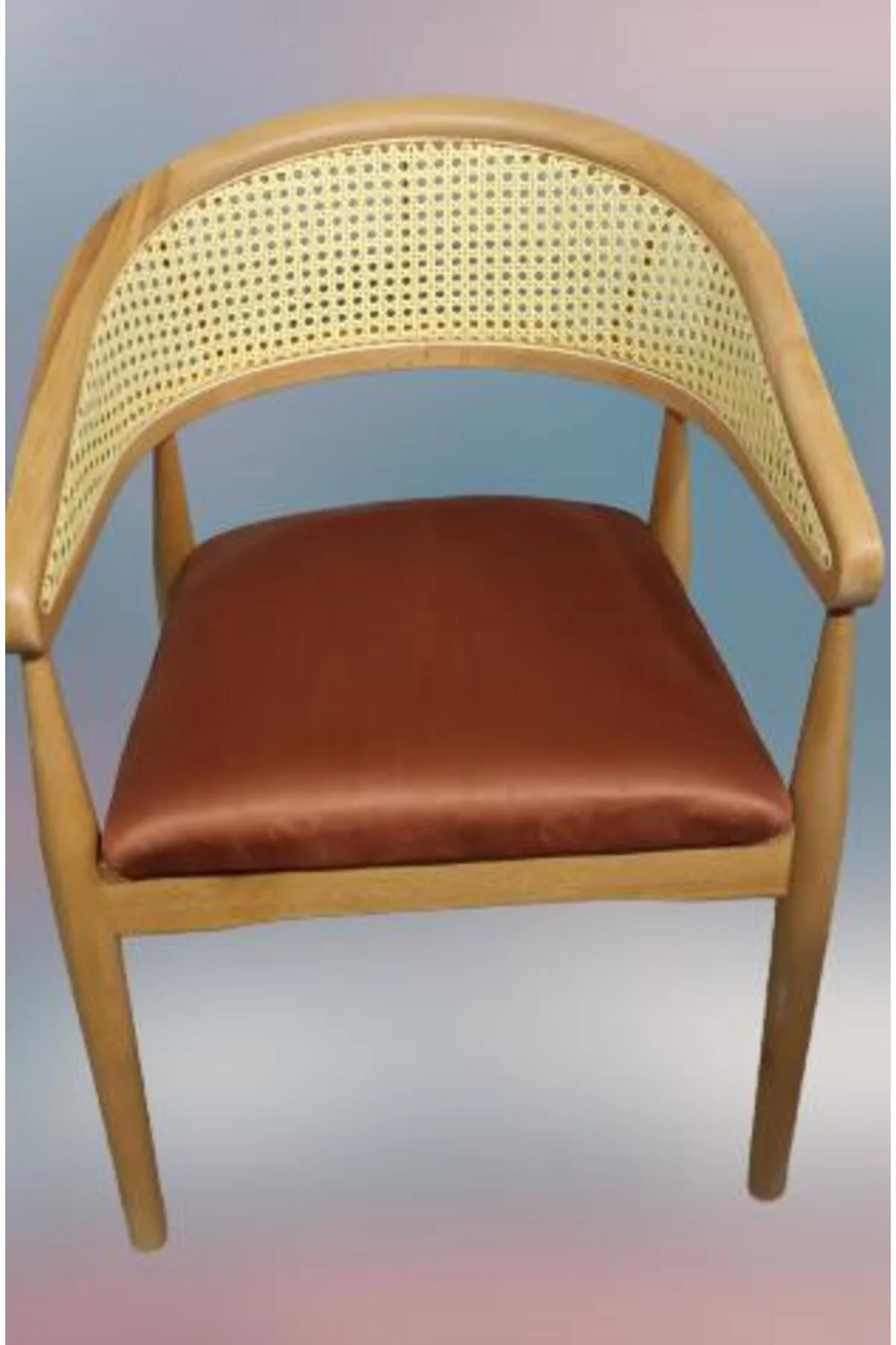 Sandalye Tam Kolçak 90013 Hasır Kayın Nature Ceviz renk ayak Modern Tarz El Yapım Sandalye Tam Kolçak 90013 Hasır Kayın Nature Ceviz renk ayak Modern Tarz El Yapım - Görsel 5