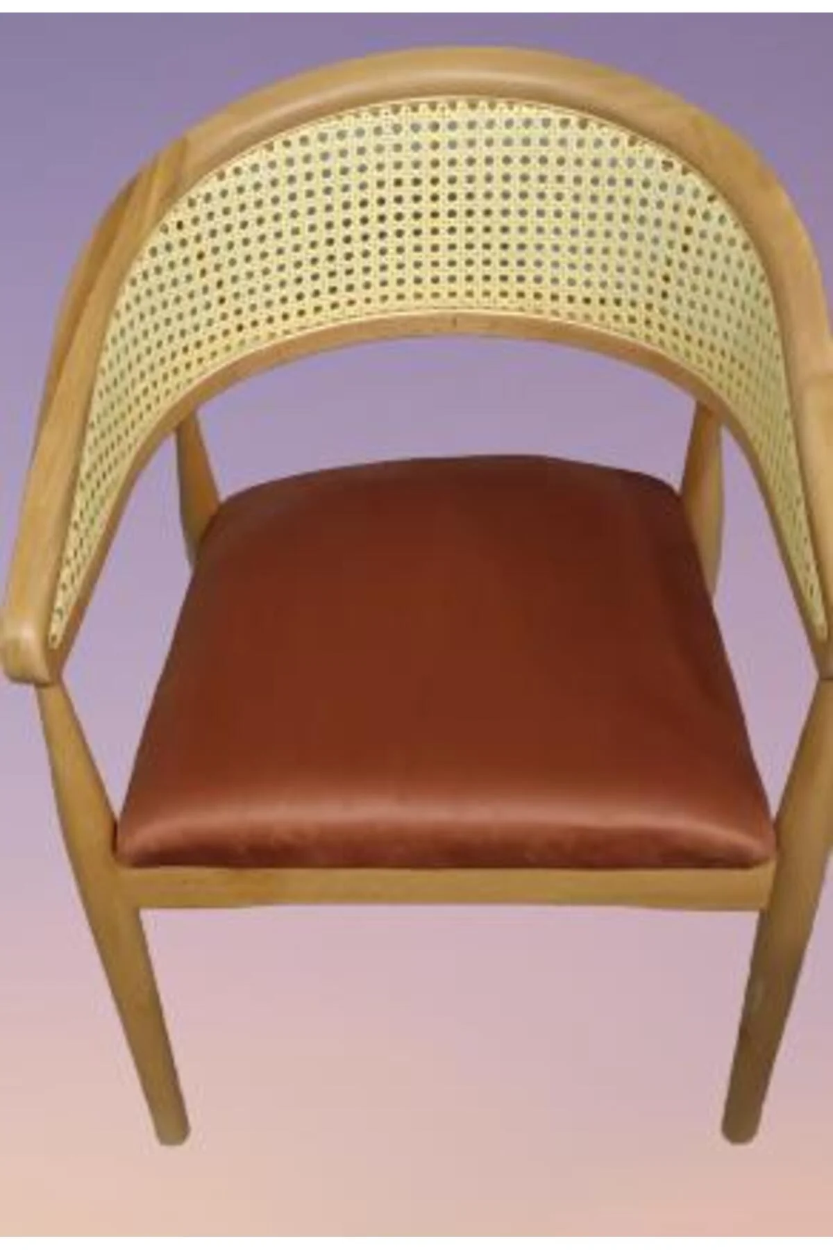 Sandalye Tam Kolçak 90013 Hasır Kayın Nature Ceviz renk ayak Modern Tarz El Yapım Sandalye Tam Kolçak 90013 Hasır Kayın Nature Ceviz renk ayak Modern Tarz El Yapım - Görsel 3