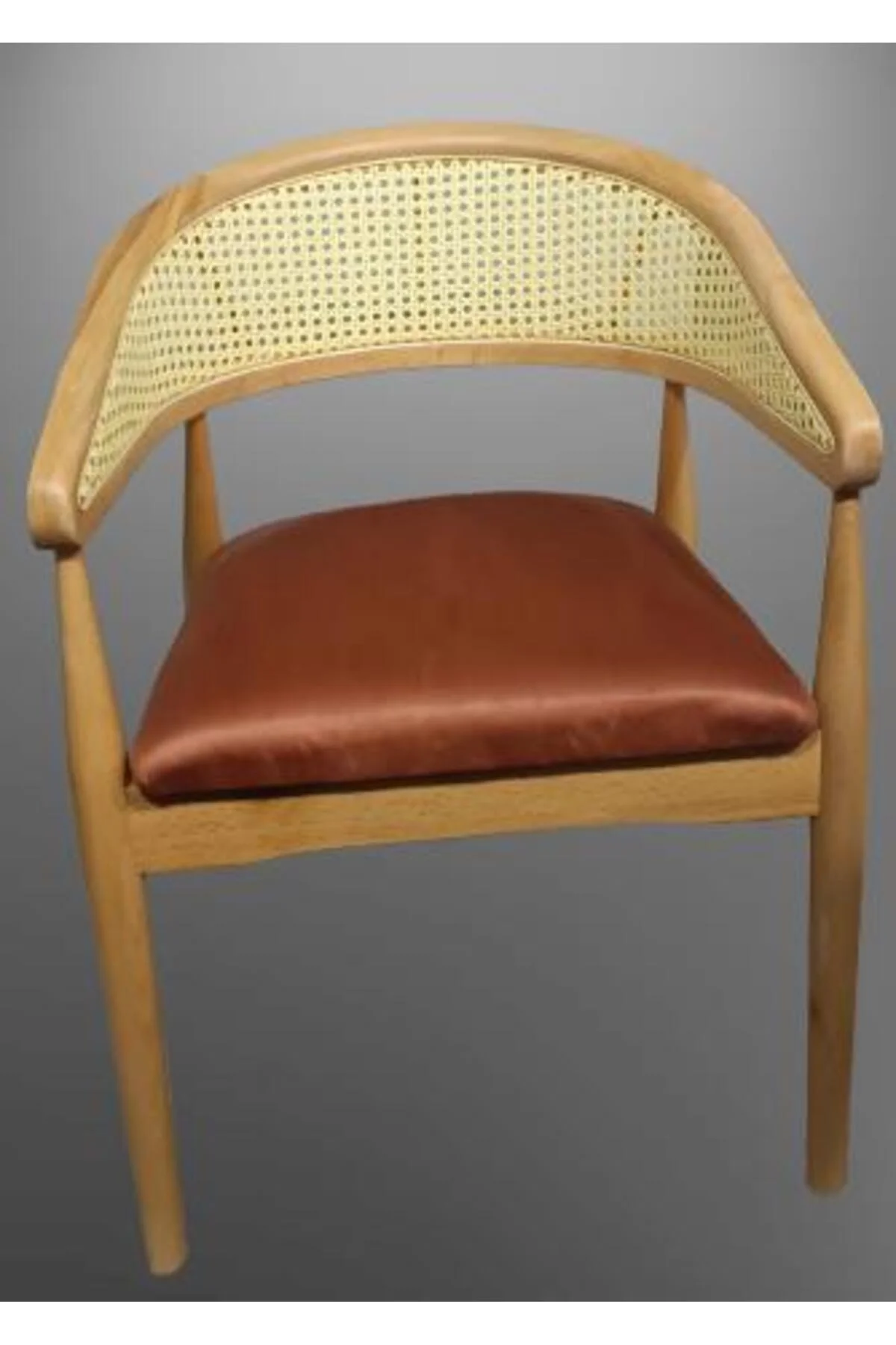 Sandalye Tam Kolçak 90013 Hasır Kayın Nature Ceviz renk ayak Modern Tarz El Yapım Sandalye Tam Kolçak 90013 Hasır Kayın Nature Ceviz renk ayak Modern Tarz El Yapım - Görsel 4