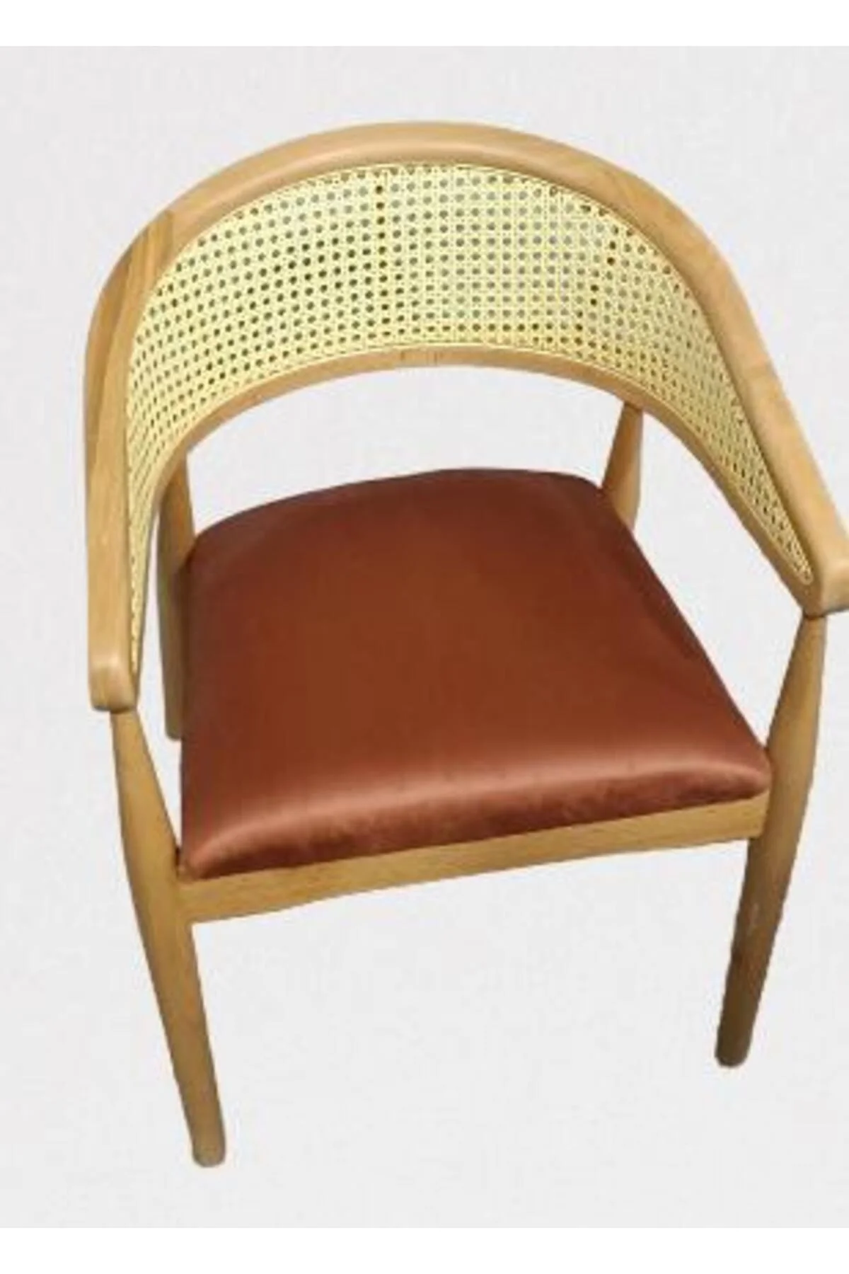 Sandalye Tam Kolçak 90013 Hasır Kayın Nature Ceviz renk ayak Modern Tarz El Yapım Sandalye Tam Kolçak 90013 Hasır Kayın Nature Ceviz renk ayak Modern Tarz El Yapım