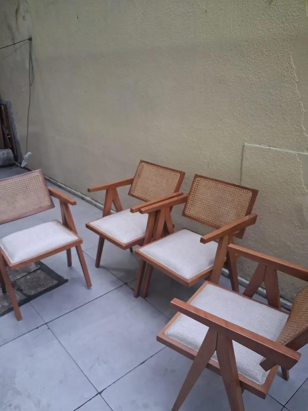 Sandalye ters V Ayak 90547 zus 122 hazeran model Ahşap Kayın Cevi