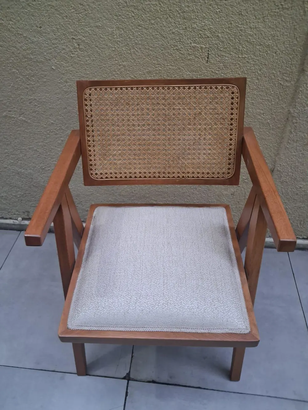 Sandalye V Ayak 90546 zus 122 hazeran model Ahşap Kayın Hasırlı C