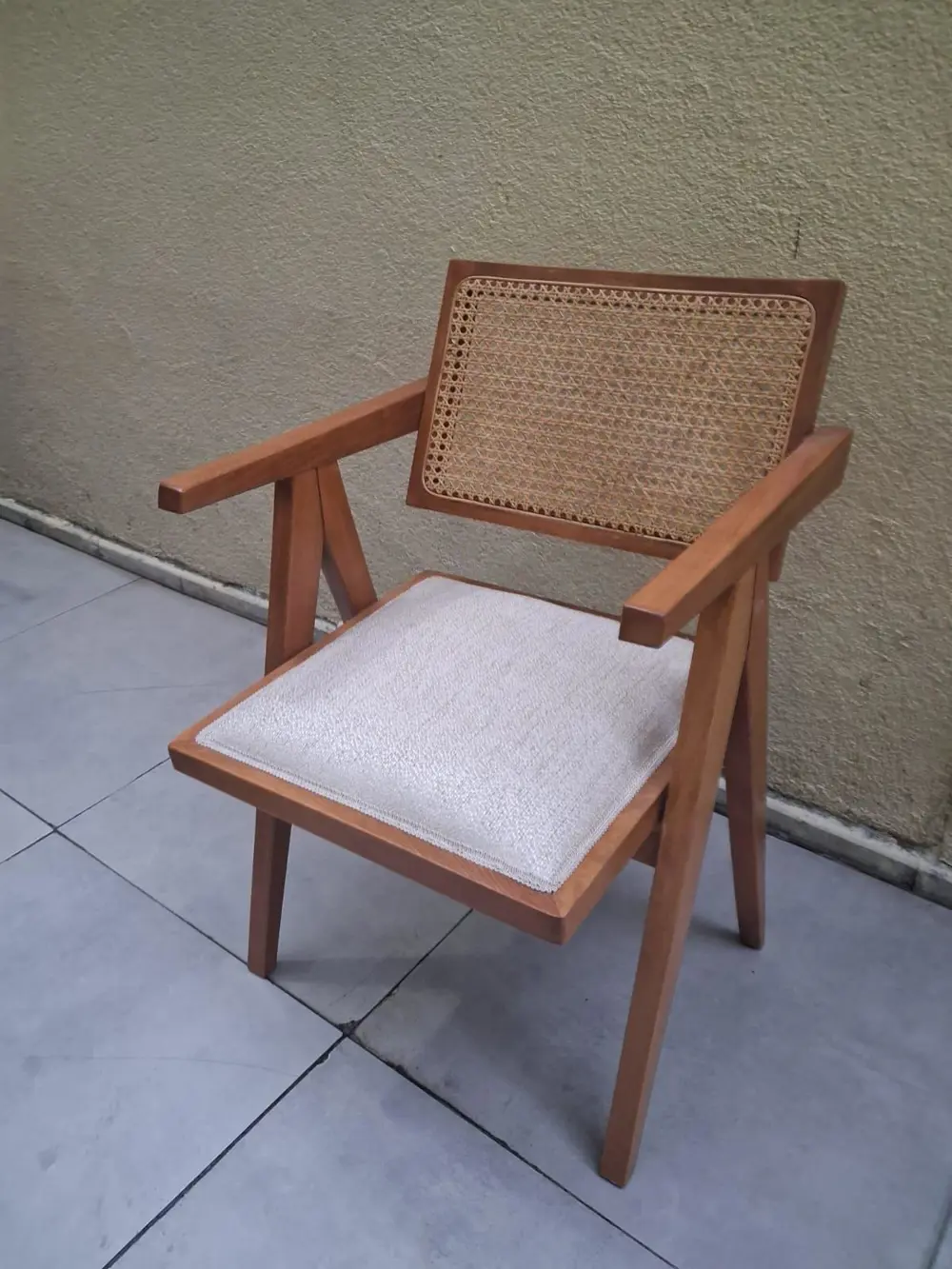 Sandalye V Ayak 90546 zus 122 hazeran model Ahşap Kayın Hasırlı C