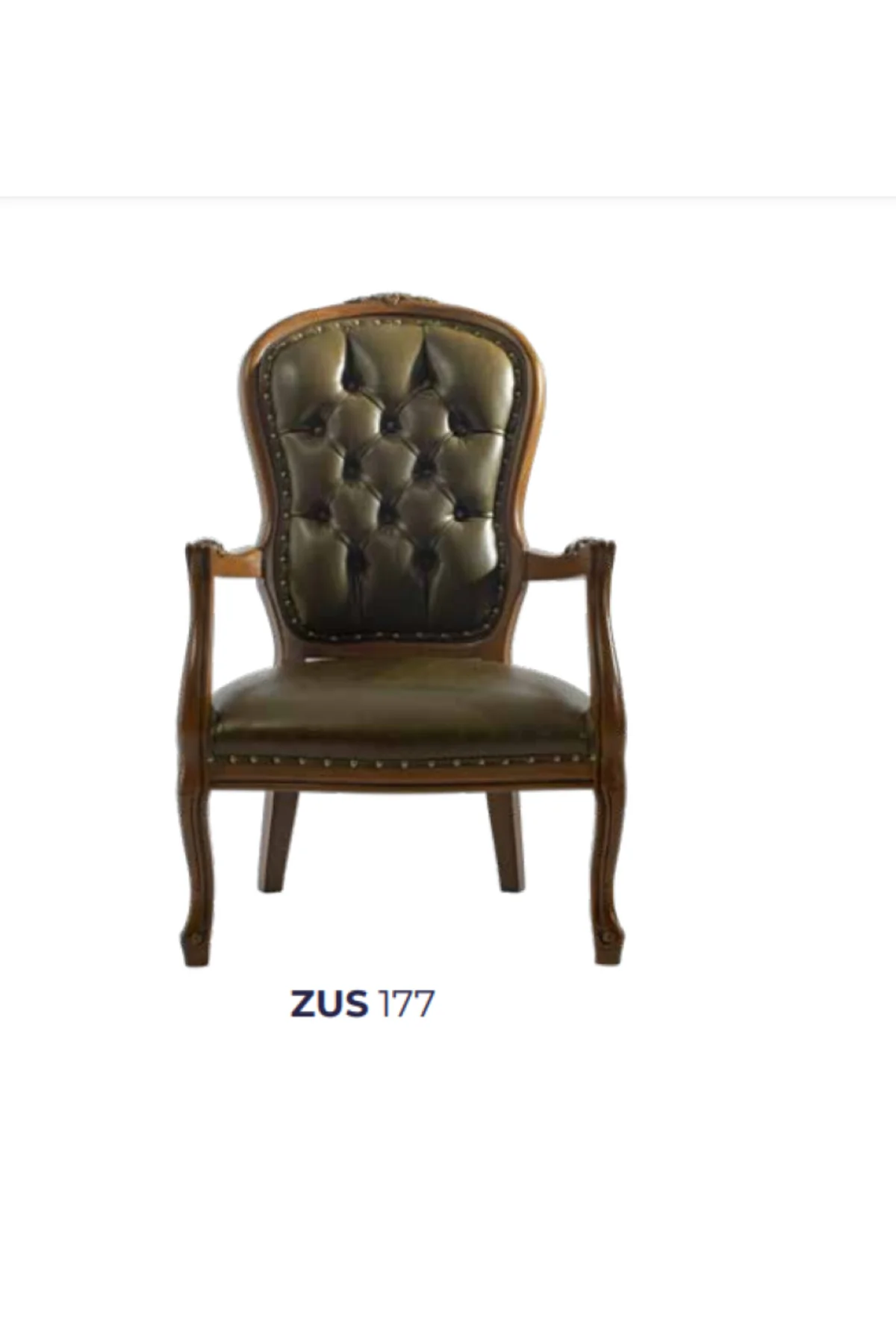 Sandalye Zus2254 198751 ST Kapiton Model Sırtlık Kayın Ayak Ceviz Renk Suni Deri - Görsel 7