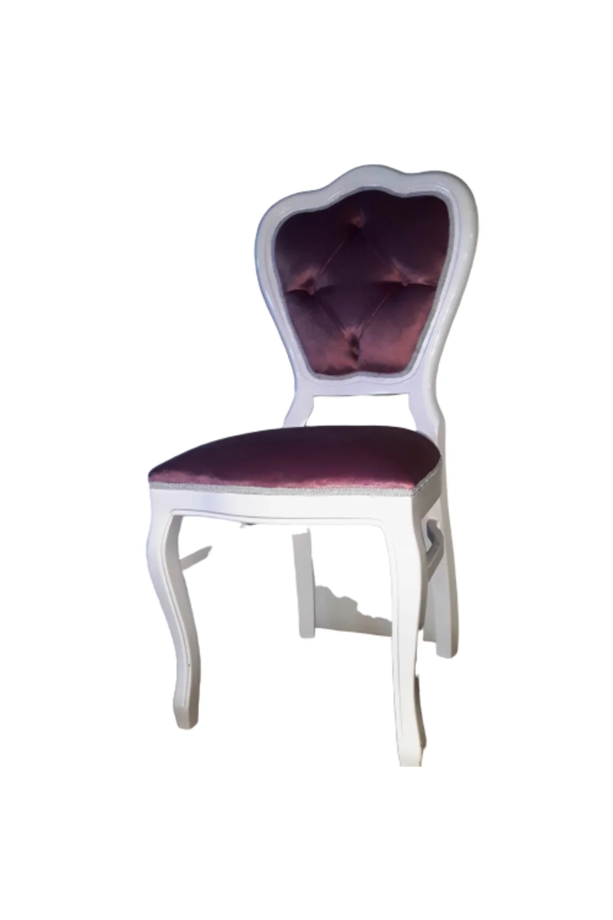 Sandalye13927 Klasik Mobilya Model Kayın Parlak Beyaz babyfac kumaş Oluk El yapım Sandalye13927 Klasik Mobilya Model Kayın Parlak Beyaz babyfac kumaş Oluk El yapım - Görsel 2