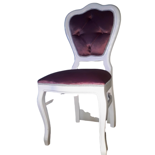 Sandalye13927 Klasik Mobilya Model Kayın Parlak Beyaz babyfac kum
