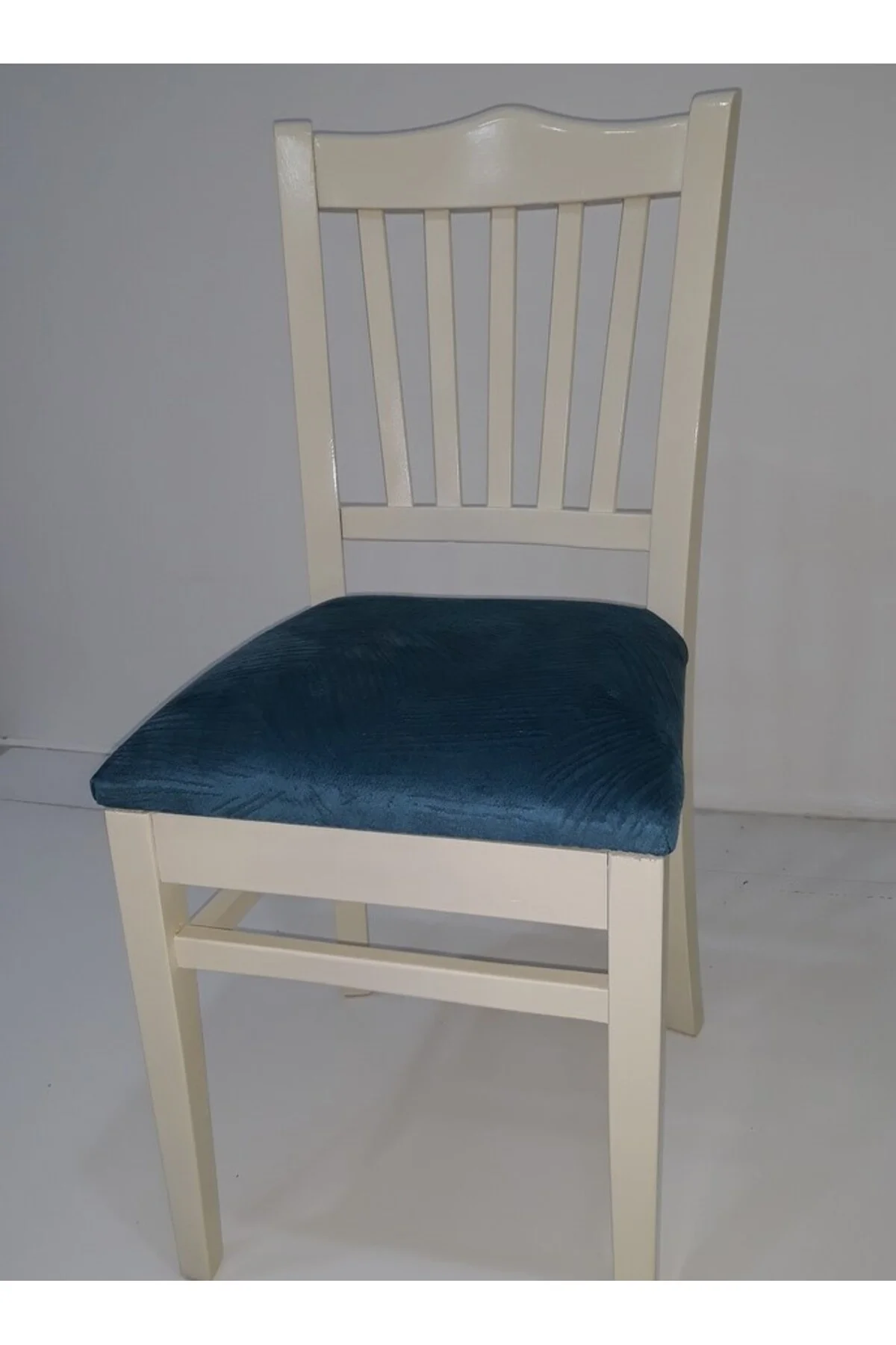 Sandalye17998 ÇITA Kayın MODEL RETRO Ayak parlak Mavi örgü döşeme kumaş El Yapım Sandalye17998 ÇITA Kayın MODEL RETRO Ayak parlak Mavi örgü döşeme kumaş El Yapım - Görsel 3