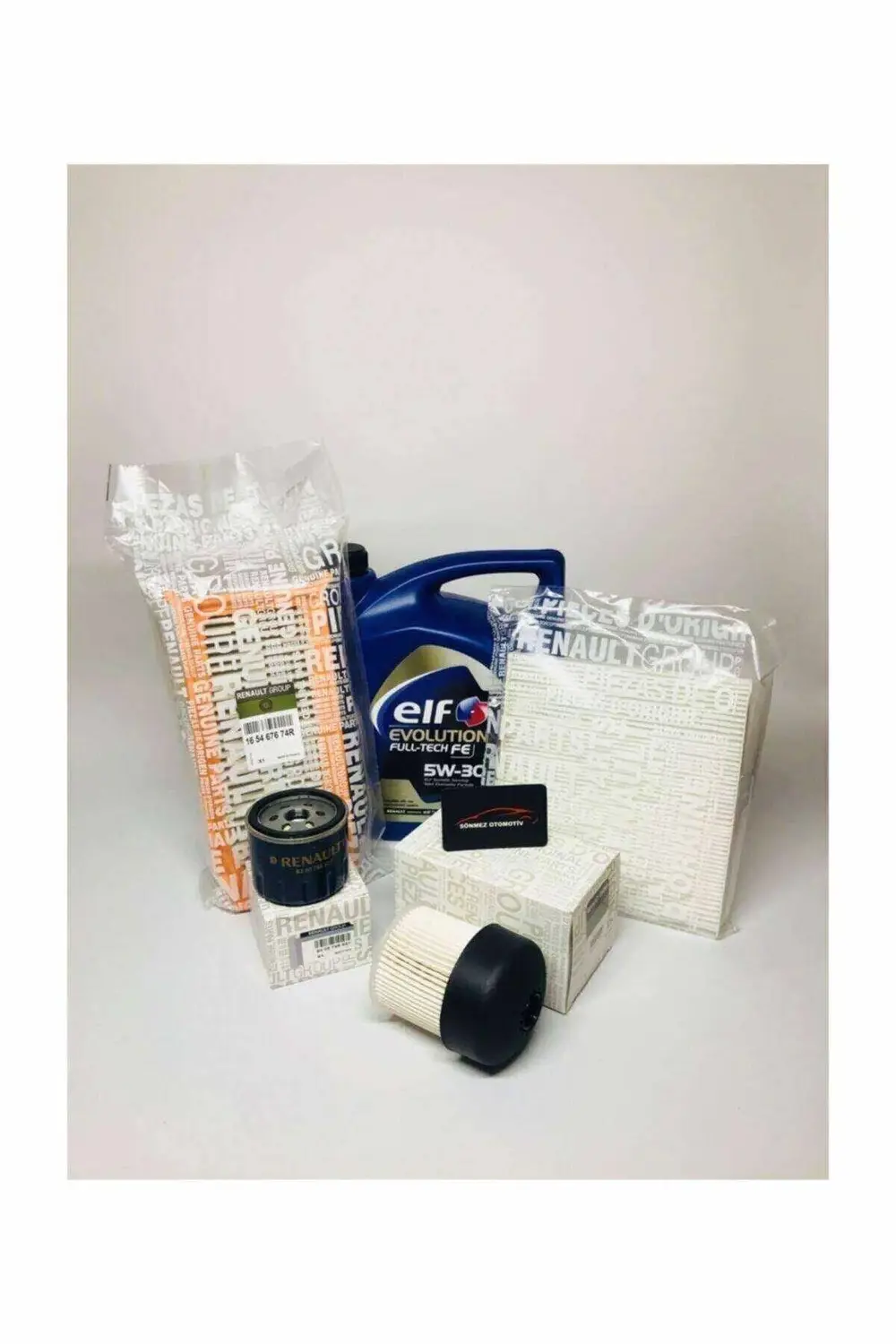Sandero Iı 1.5 Dci Filtre Bakım Seti Ve Elf 5w30 Motor Yağı-599-6