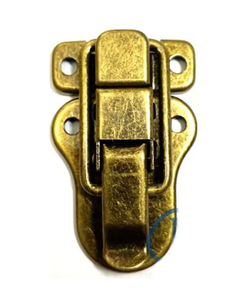 Sandık, Kutu Klipsi, Ön Kilidi - 48x30mm, Antik, 1 Adet