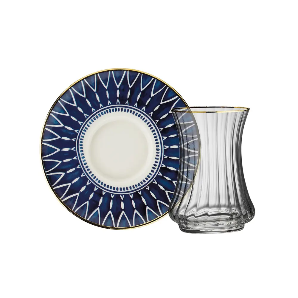 Sandro Moreno 1453 Deep Blue Optik 12 Parça 6 Kişilik Çay Seti 11 Sandro Moreno 1453 Deep Blue Optik 12 Parça 6 Kişilik Çay Seti 11