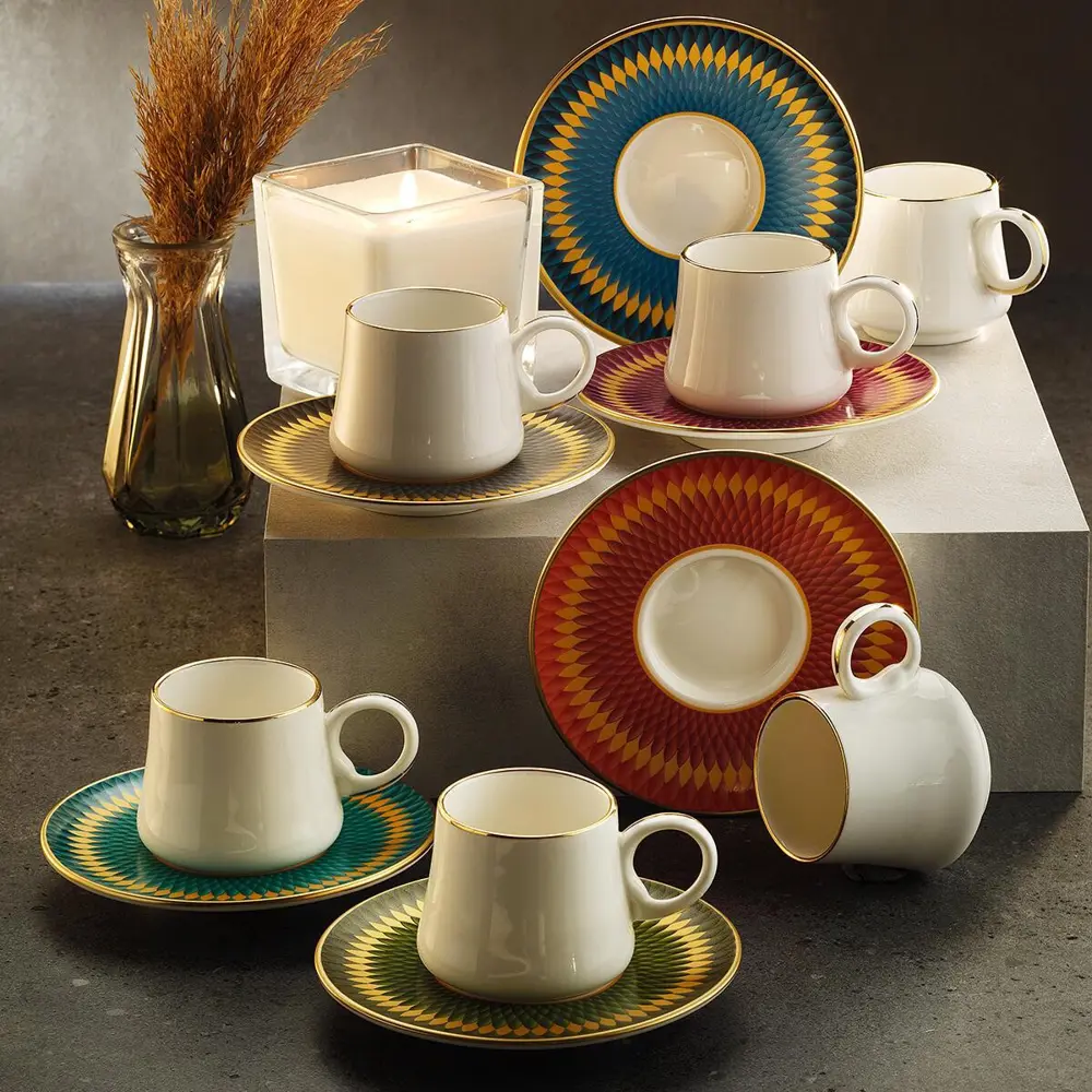 Sandro Moreno 1453 Farfar Double Yüzük Gold 12 Parça 6 Kişilik Ka