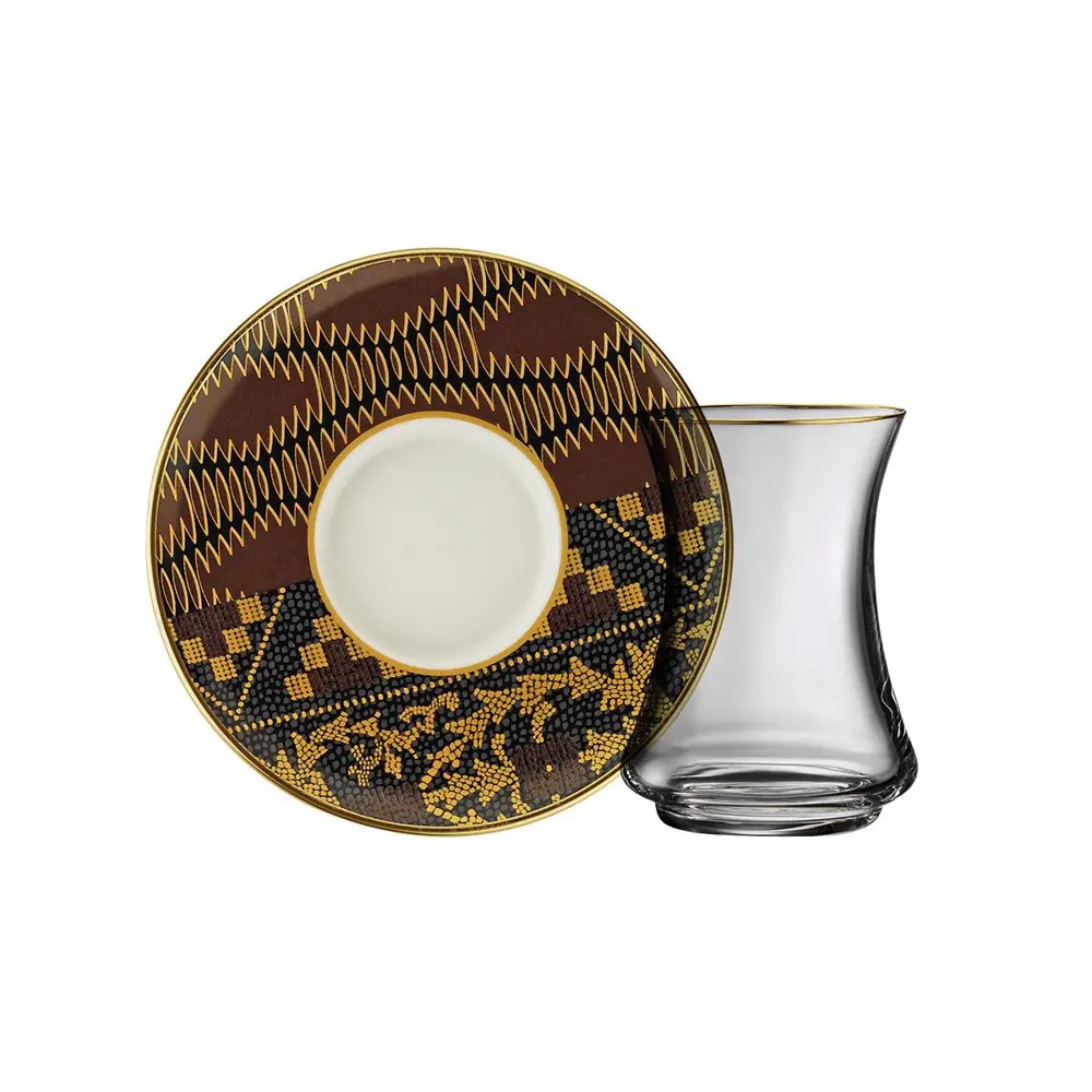 Sandro Moreno 1453 Kariye Gold 12 Parça 6 Kişilik Çay Seti 110 Ml Sandro Moreno 1453 Kariye Gold 12 Parça 6 Kişilik Çay Seti 110 Ml