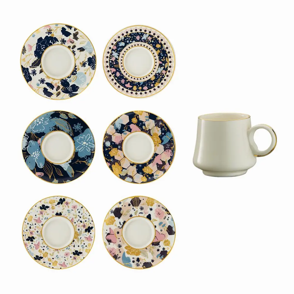 Sandro Moreno 1453 Potpuri Double Yüzük Gold 12 Parça 6 Kişilik K