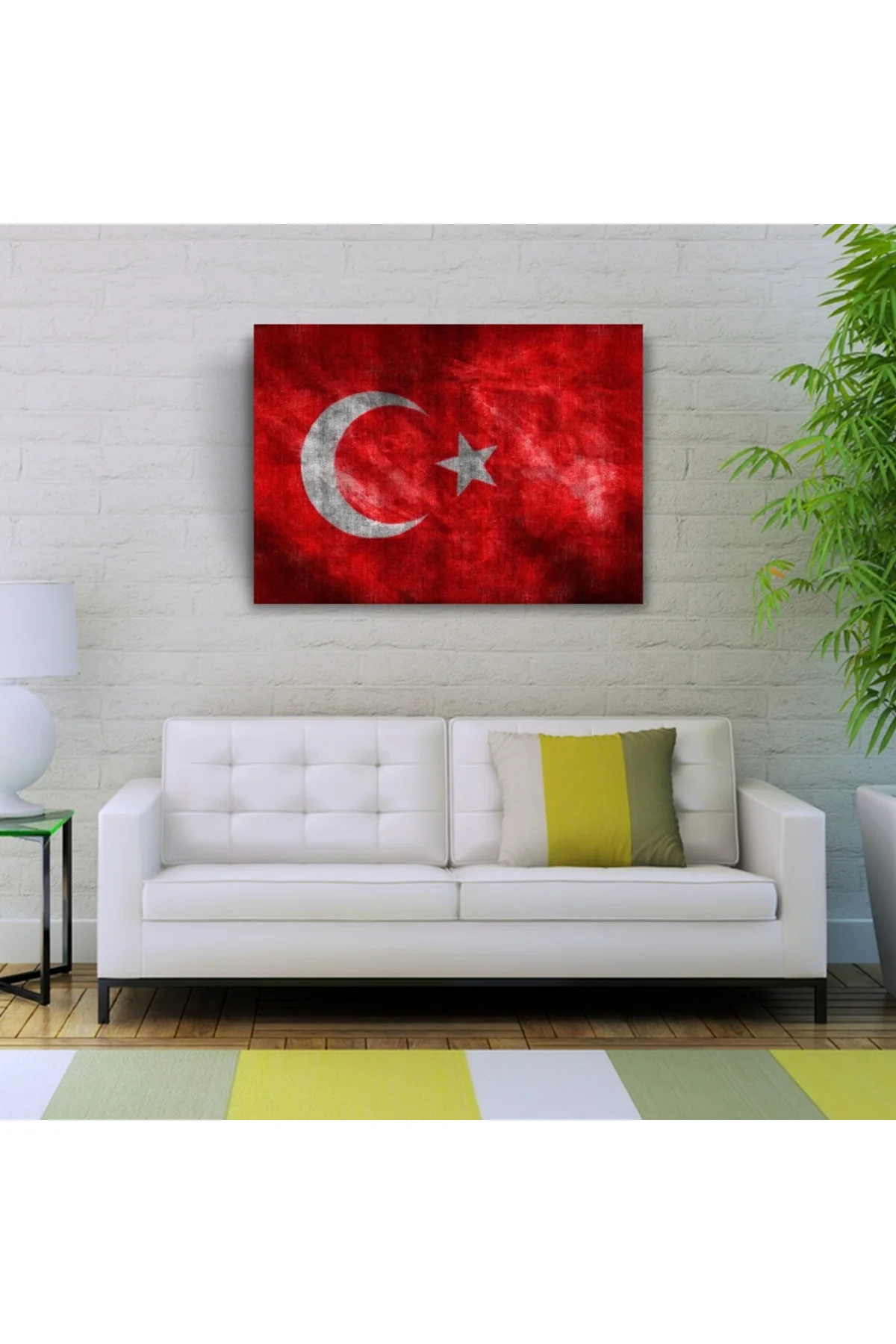 Şanlı Türk Bayrağımız Kanvas Tablo 50 x 70