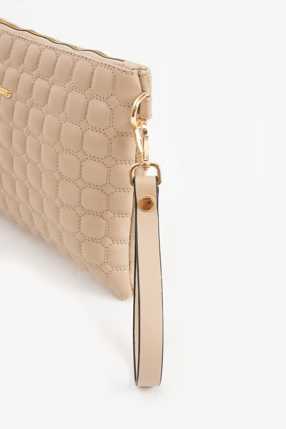 Sanmorris Kadın Suni Deri Kum Renkli Ayarlanabilir Çapraz Ve El A