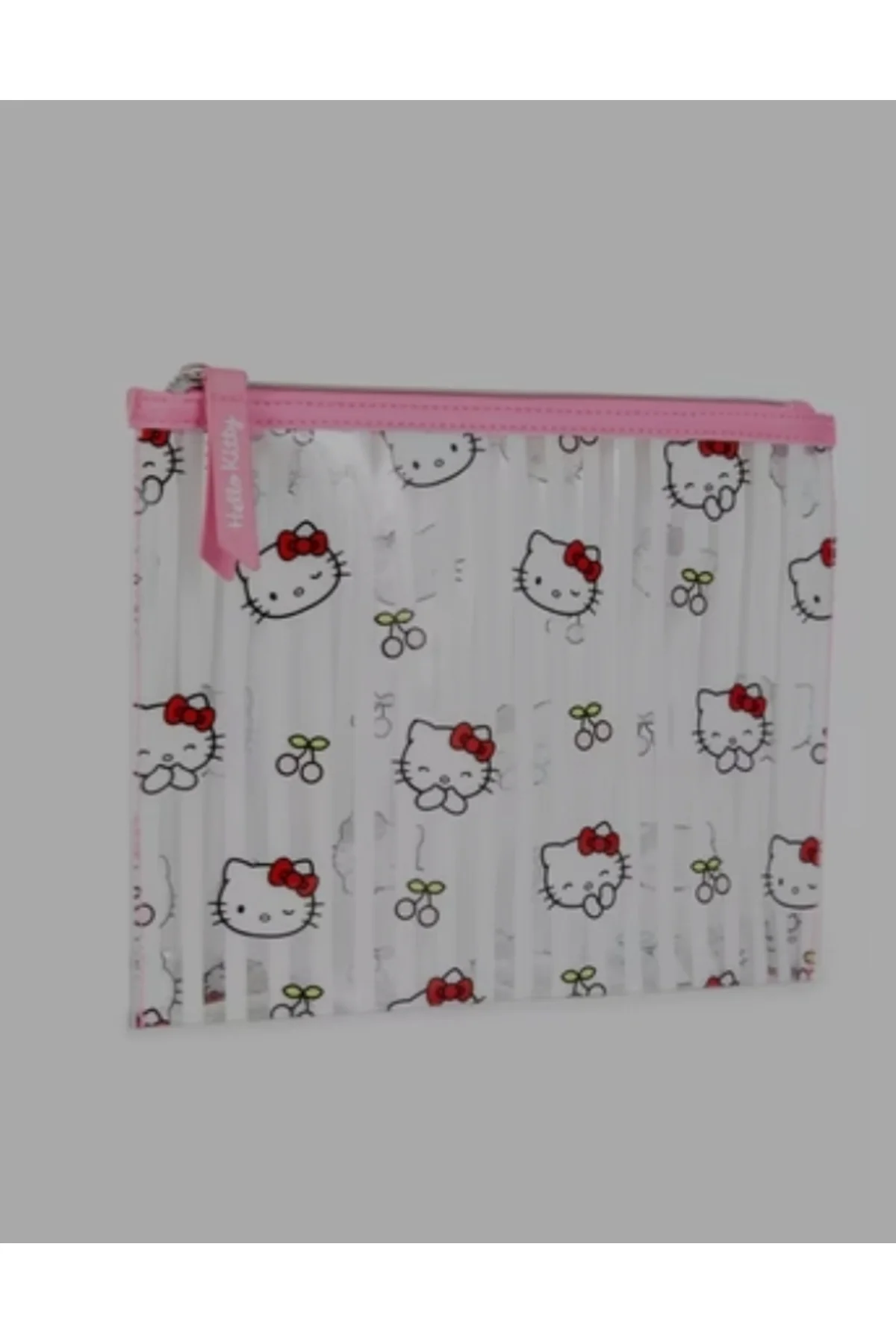 Sanrio Kawai Hello Kitty Şeffaf Makyaj Çantası Pouch