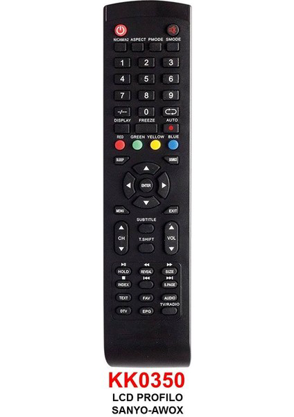 Sanyo LCD Kumandası Uyumlu Sanyo LCD Kumandası Uyumlu