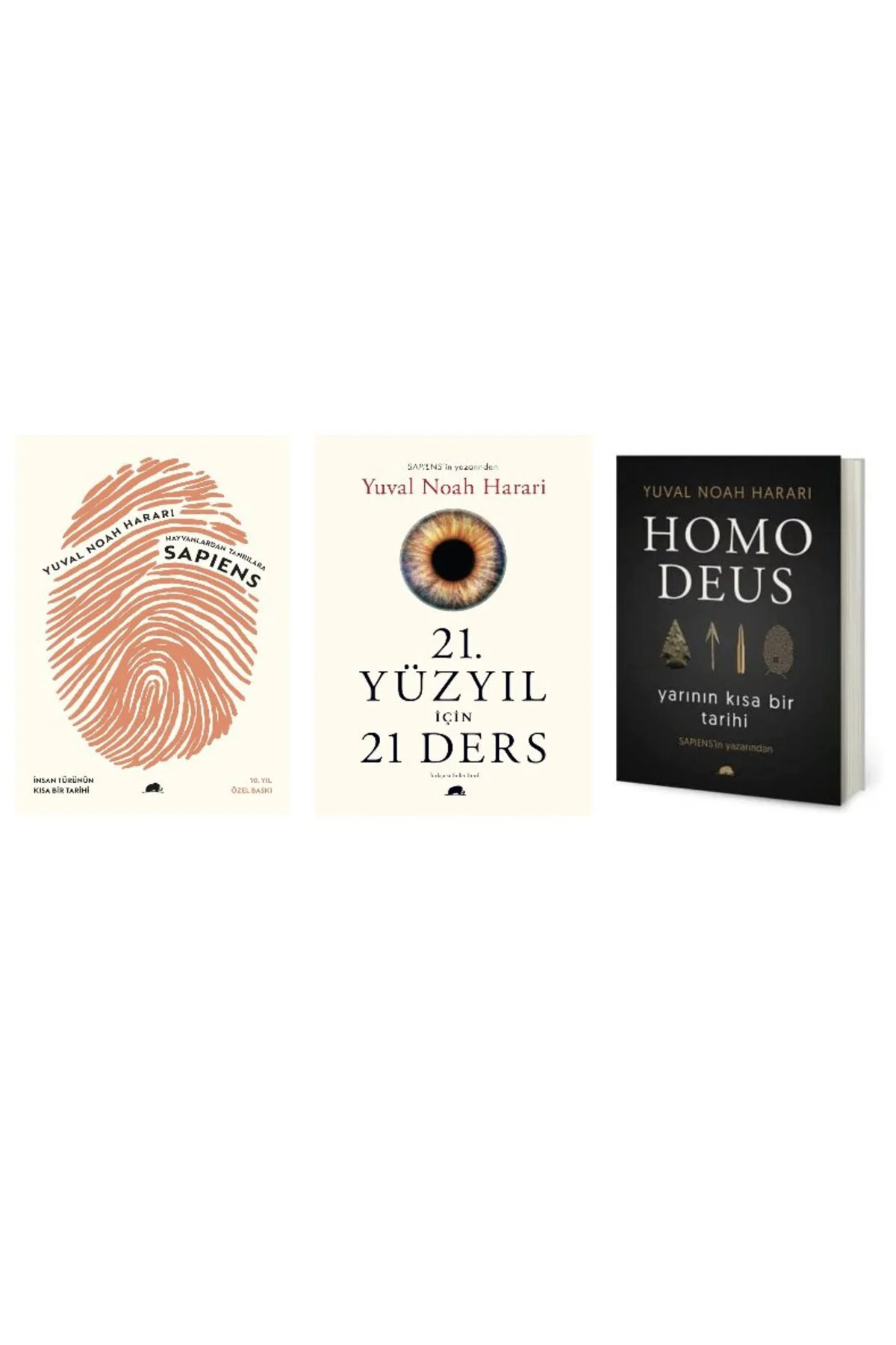 sapiens+21.yuzyil icin 21 ders+yarinin kisa bir tarihi=(3kitap)