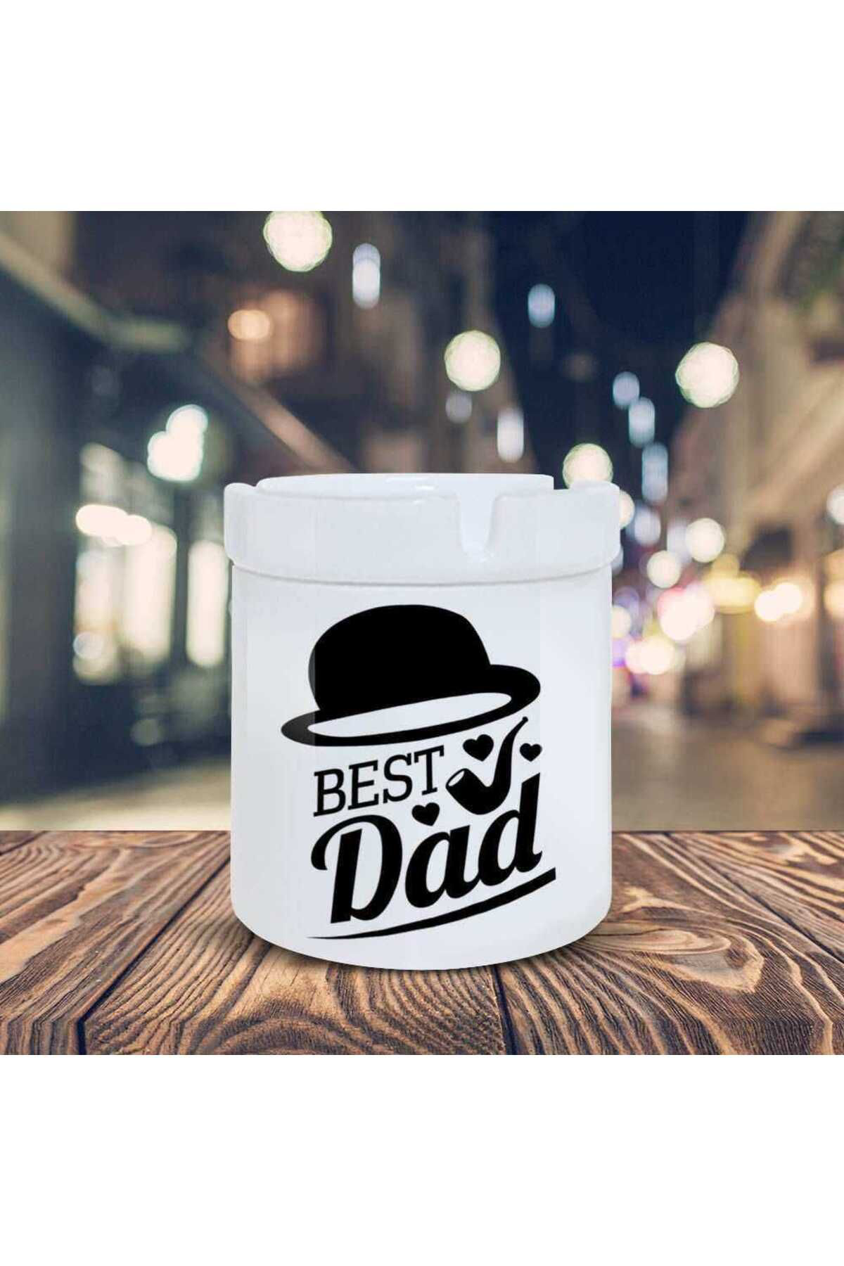 Asilmeydan Şapka Ve Pipolu Best Day Yazı Baskılı Küllük Kül Tablası -66610