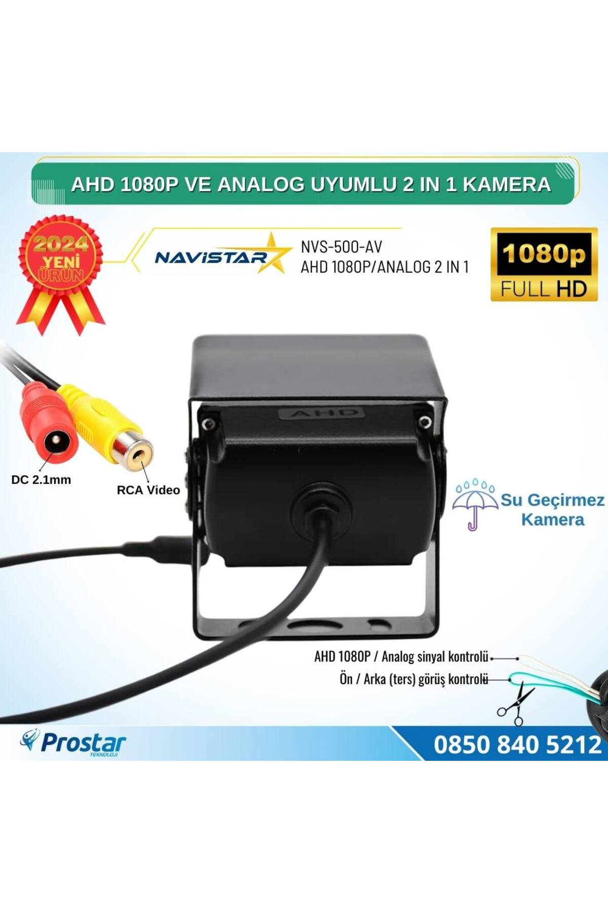Navistar Şapkalı Ahd 1080P Ve Analog Pal Çevirilebilir Gece Görüşlü Av Gir