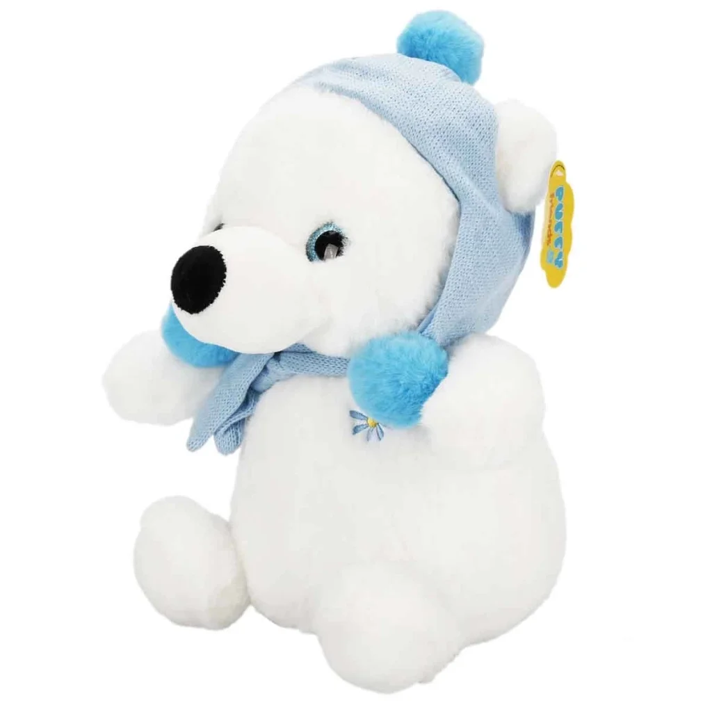 Şapkalı ve Atkılı Peluş Kutup Ayısı 30 cm S00004773 Şapkalı ve Atkılı Peluş Kutup Ayısı 30 cm S00004773