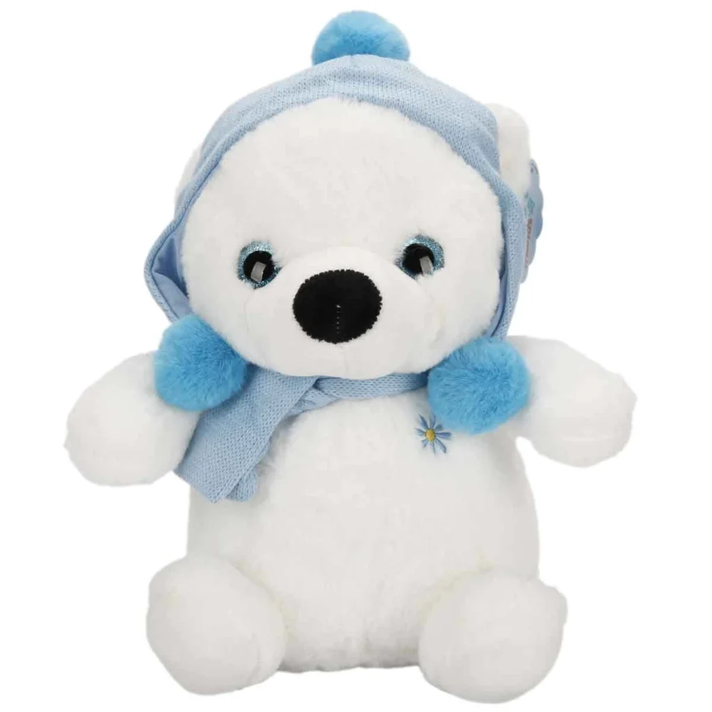 Şapkalı ve Atkılı Peluş Kutup Ayısı 30 cm S00004773 Şapkalı ve Atkılı Peluş Kutup Ayısı 30 cm S00004773