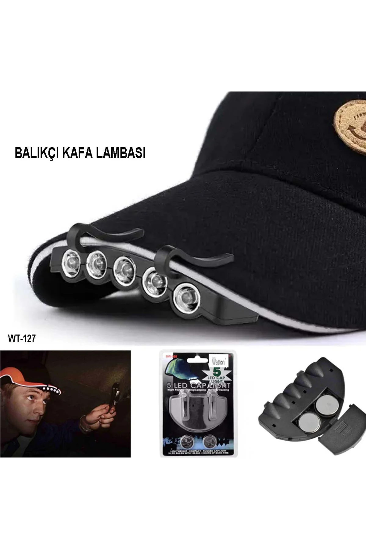 Şapkaya Takılan Lamba Watton Wt-127 Şapkaya Takılan Lamba Watton Wt-127