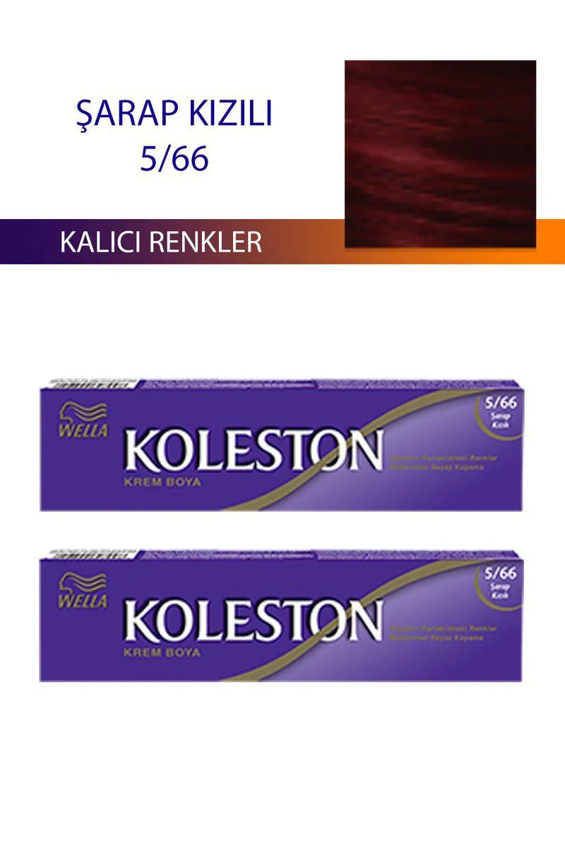 Şarap Kızılı Saç Boyası 5/66 - Wella Koleston ile Uyumlu Kalıcı Saç Boyası Fiyatı, Yorumları ve Özellikleri