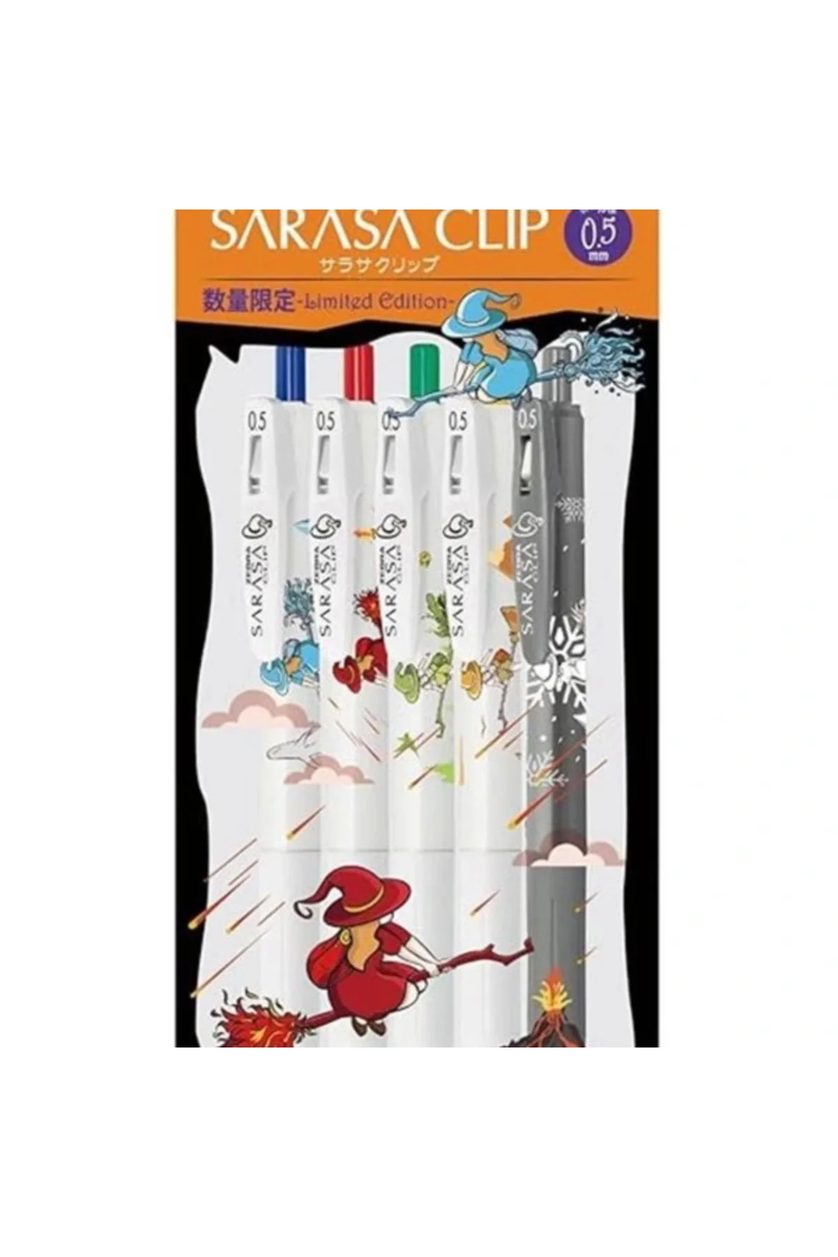 SARASA CLIP 0.5MM JEL KALEM WITCH SERISI 5LI SET