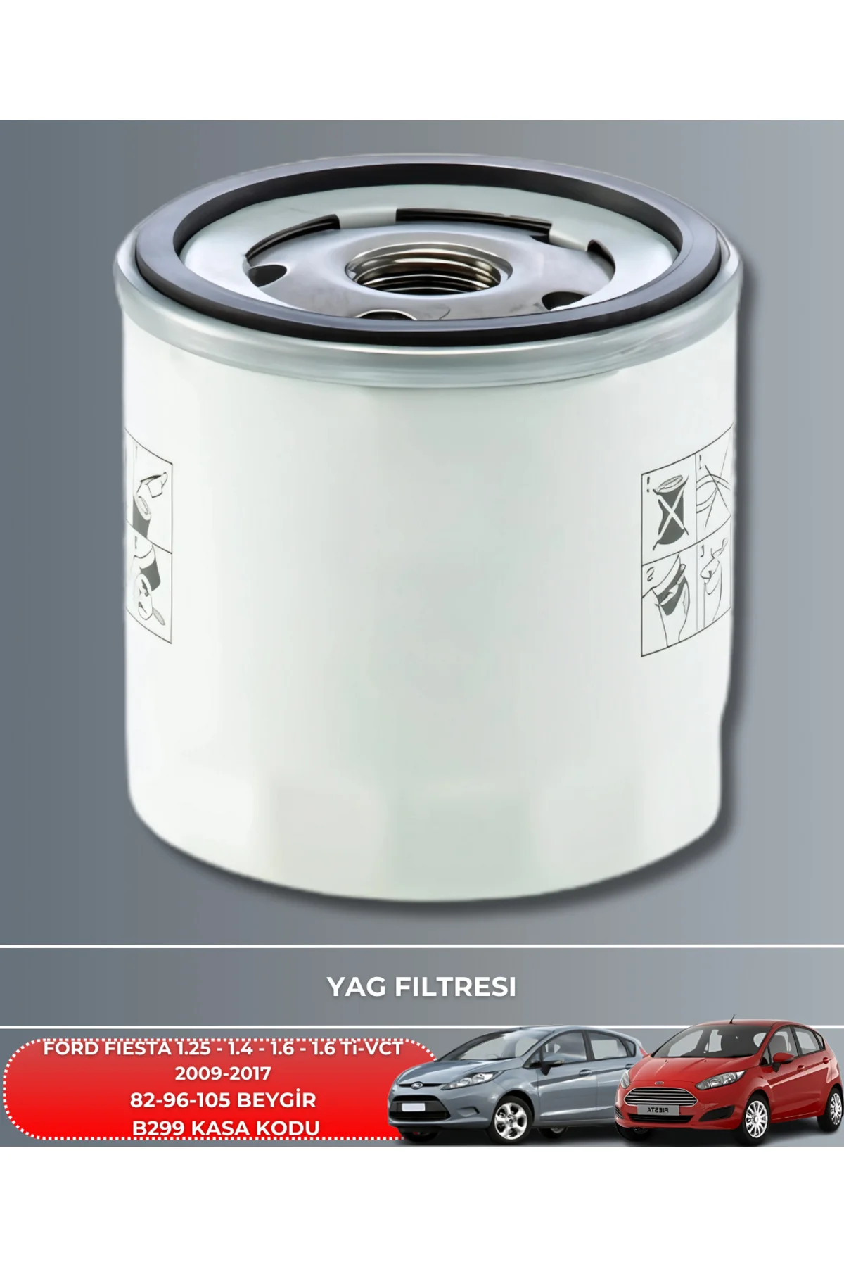 SARDES FİLTRE FORD FIESTA 1.25-1.4-1.6 1.6 Ti-VCT 2009-2017 FİLTR