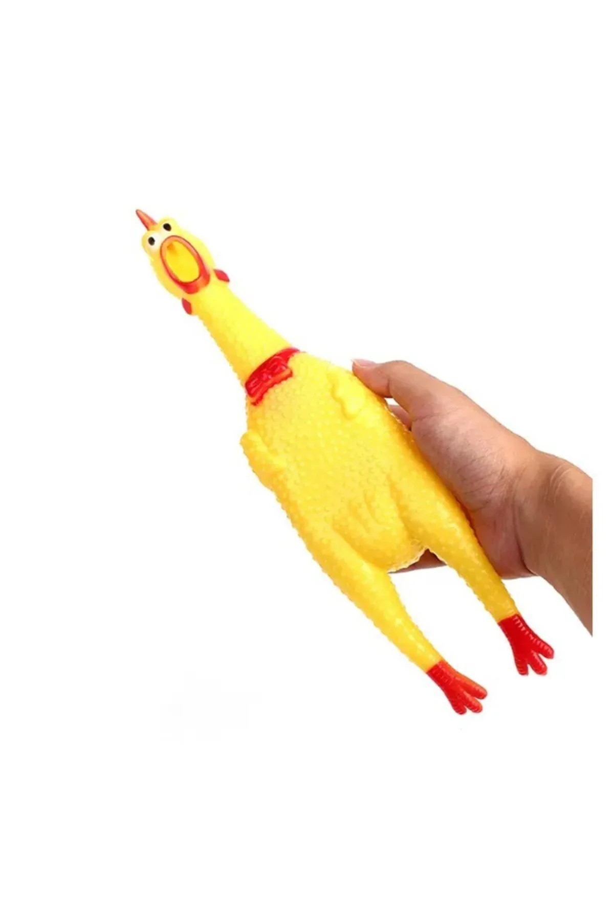 Sarı 30 CM Evcil Köpek Oyuncakları Çığlık Atan Tavuk