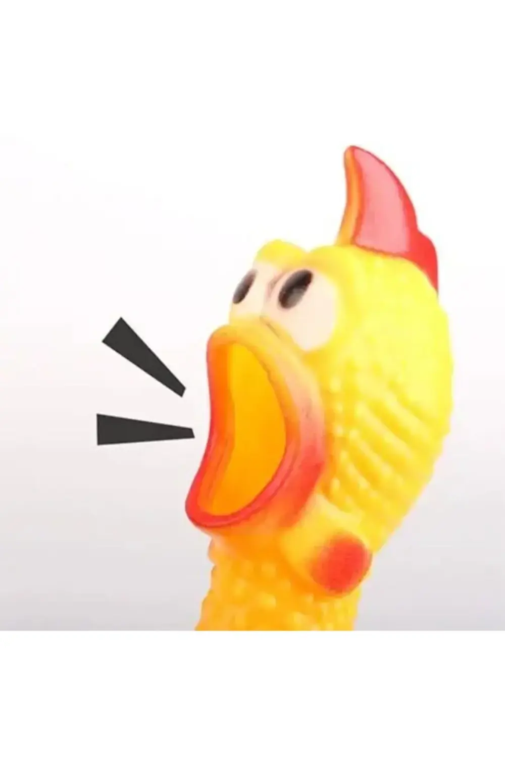 Sarı 30 CM Evcil Köpek Oyuncakları Çığlık Atan Tavuk