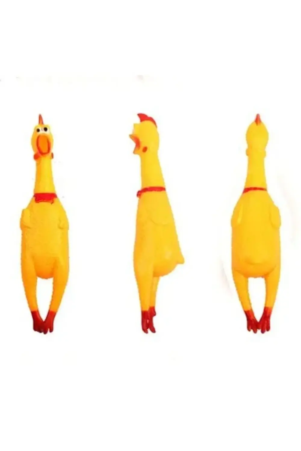 Sarı 30 CM Evcil Köpek Oyuncakları Çığlık Atan Tavuk
