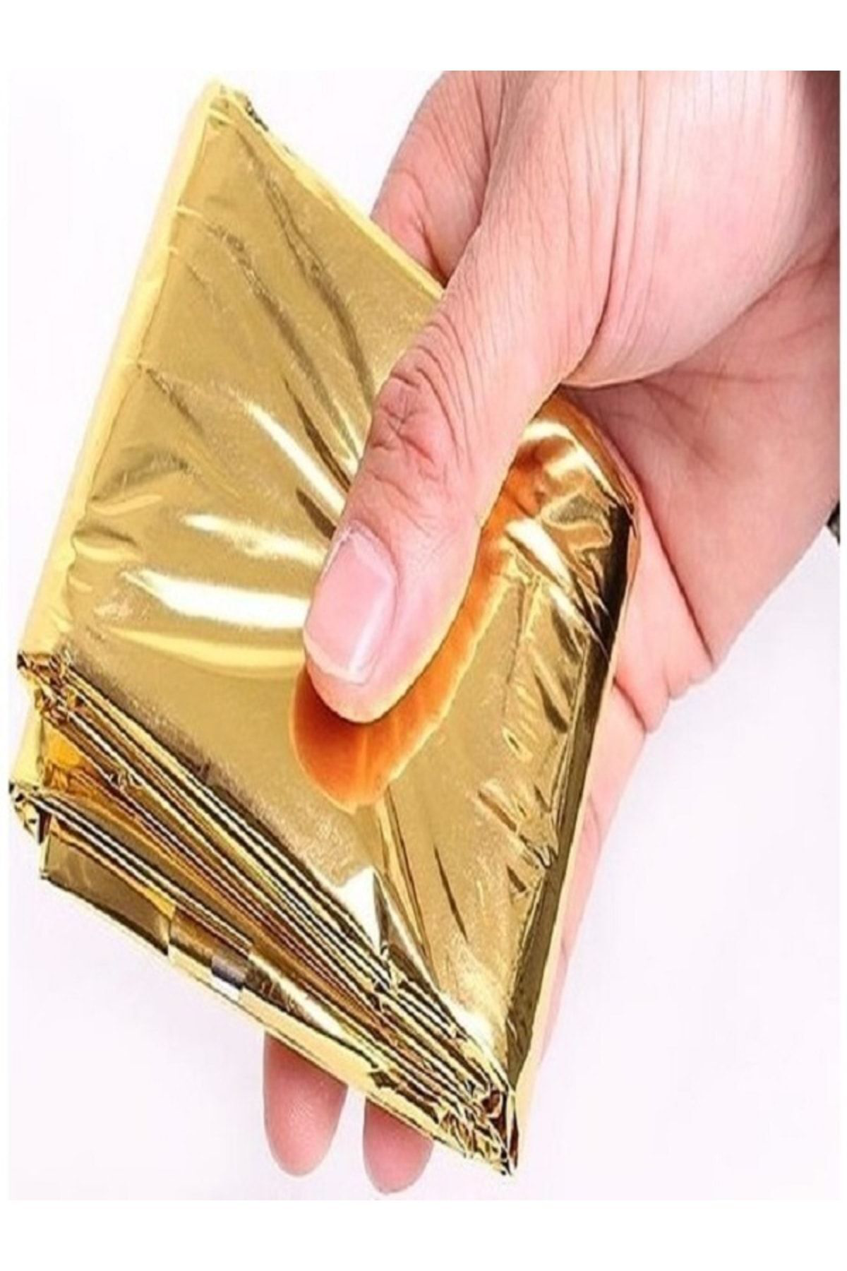 Sarı 5 Adet Acil Durum Ilk Yardım Battaniyesi Deprem Yanık Termal