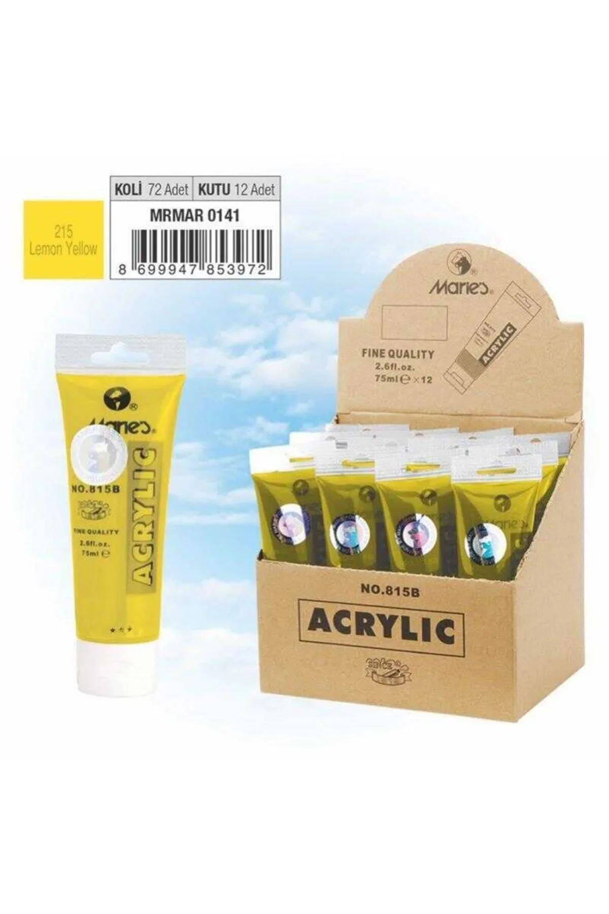 Sarı Akrilik Boya 75 Ml Sarı Akrilik Boya 75 Ml