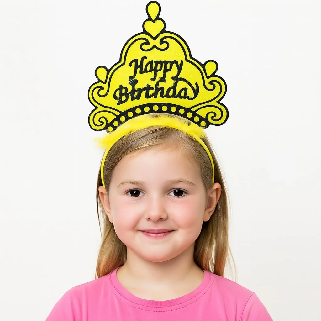 Sarı Happy Birthday Prenses Tacı – Doğum Günü Taç Aksesuarı Fiyatı, Yorumları ve Özellikleri