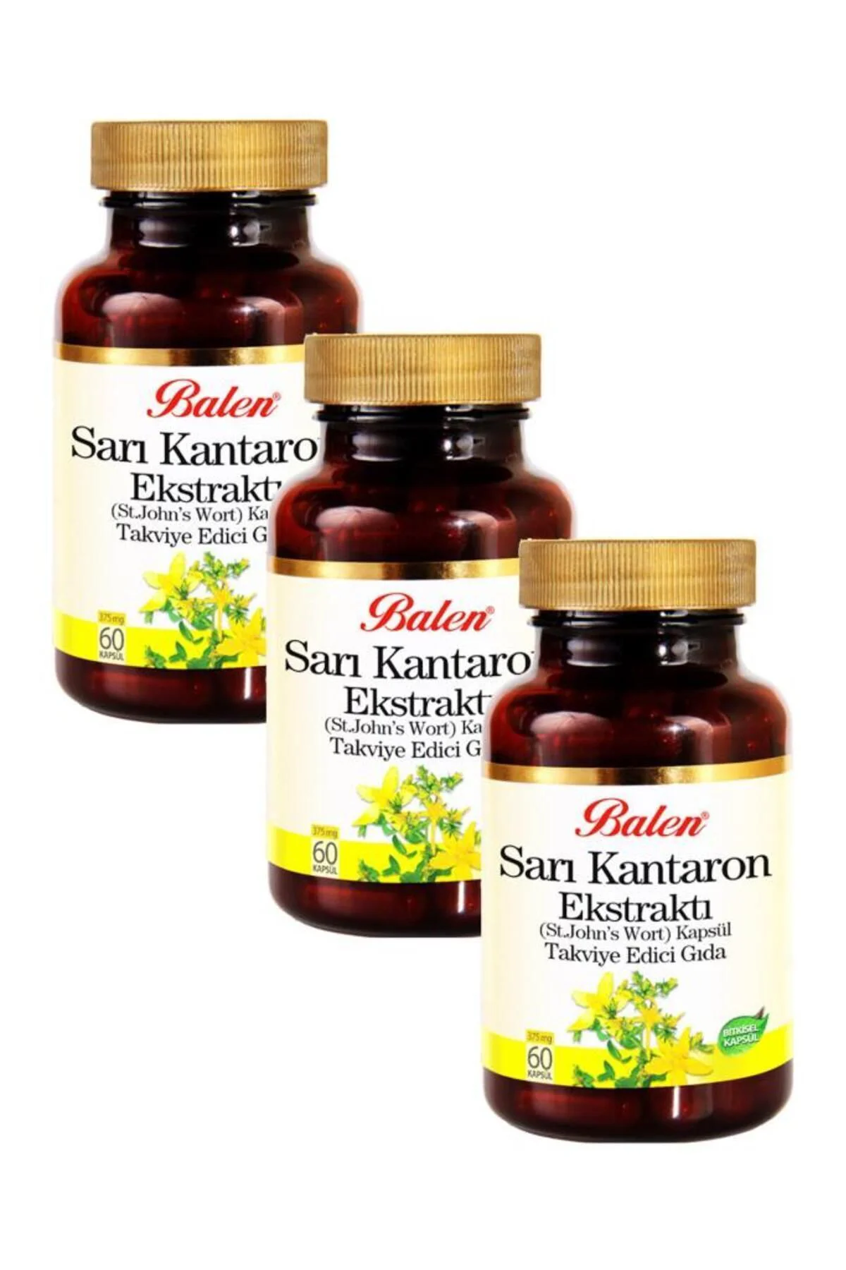 Sarı Kantaron Ekstraktı 375 mg 60 Kapsül 3 Adet
