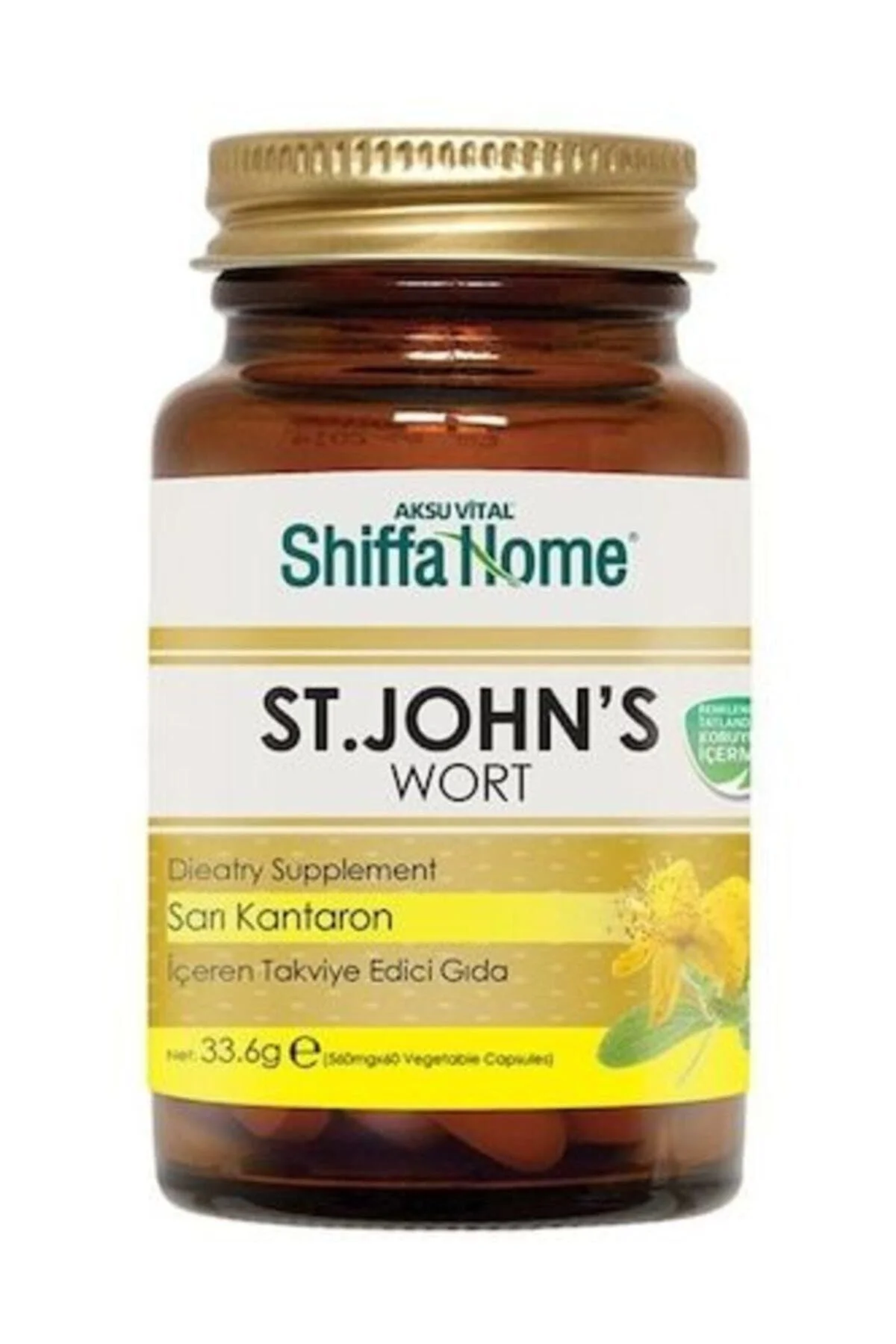 Sarı Kantaron St. John's Wort 60 Kapsül X 560 Mg Shiffa Home