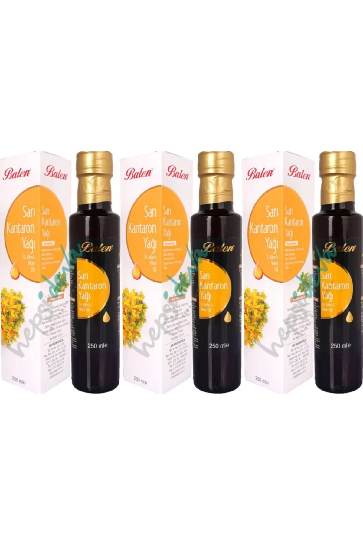 Sarı Kantaron Yağı 250 ml 3'lü