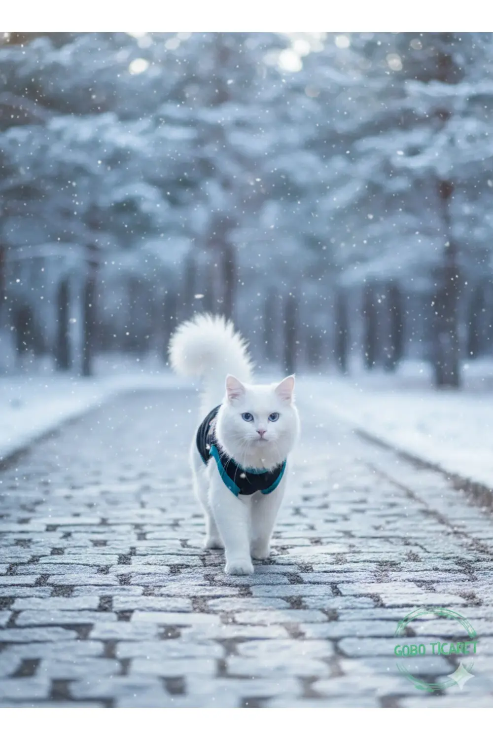Sarı Kedi Baskılı Kışlık Siyah Kedi Köpek Kıyafeti Elbisesi XLarg