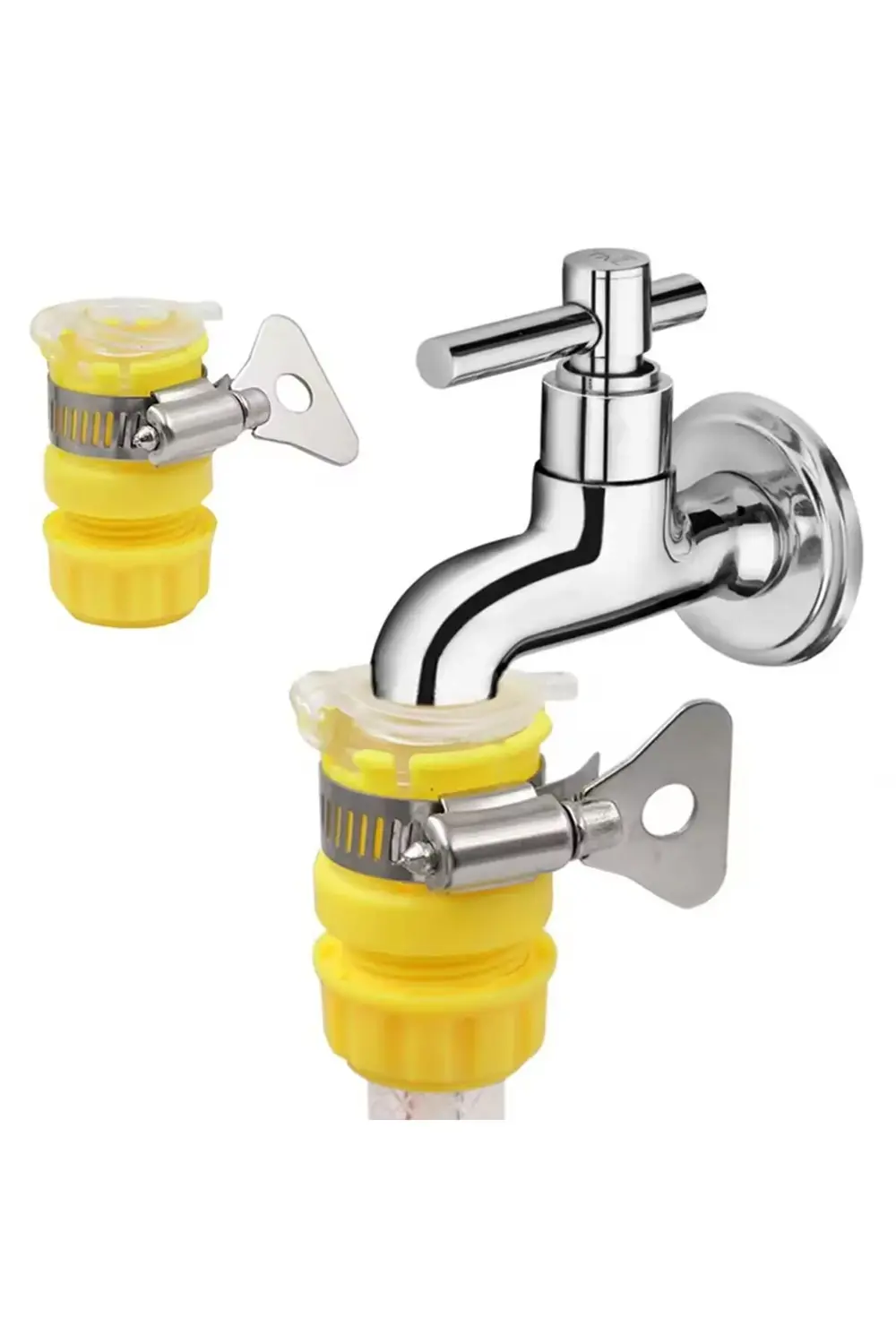 SARI KELEPÇELİ MUSLUK ADAPTÖRÜ (5064)