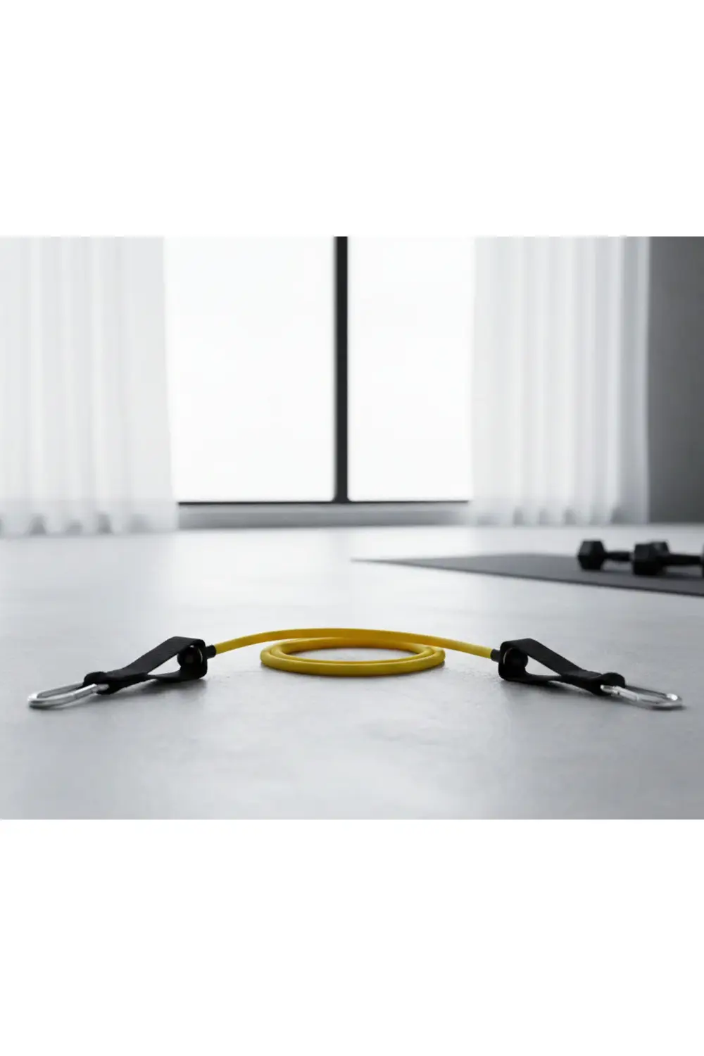 Sarı Latex Hafif Direnç Lastiği 7 kg-Egzersiz Bandı-Fitness-Egzer