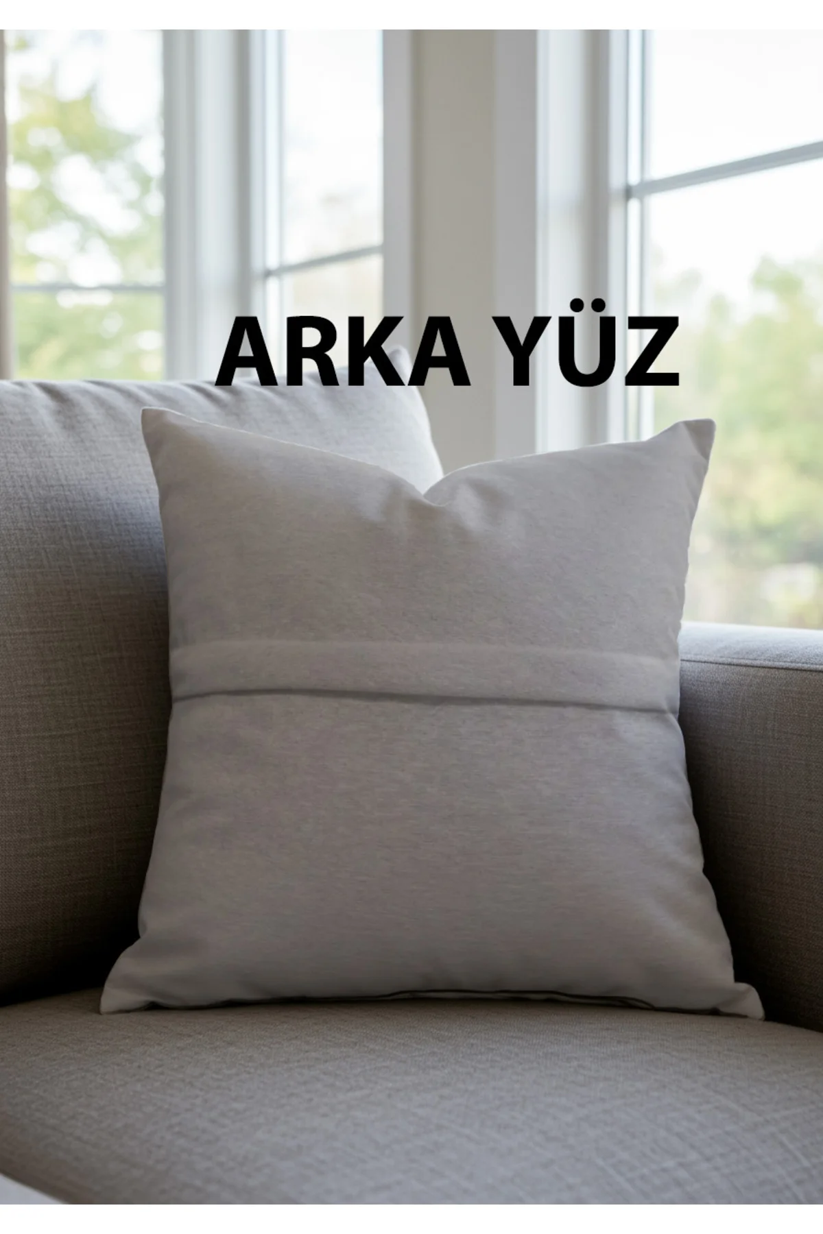 Sarı Mavi Çizgili Modern Retro Dekoratif 4’lü Kedi Köpek Desenli Kırlent Kılıfı Seti