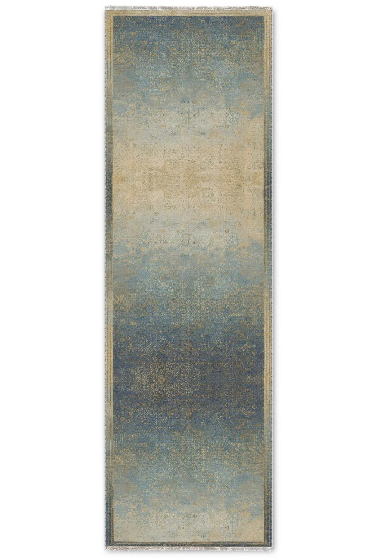 Sarı Mavi Klasik Şönil Halı Kilim Yolluk Kaymaz Saçaklı Yıkanabilir Sarı Mavi Klasik Şönil Halı Kilim Yolluk Kaymaz Saçaklı Yıkanabilir